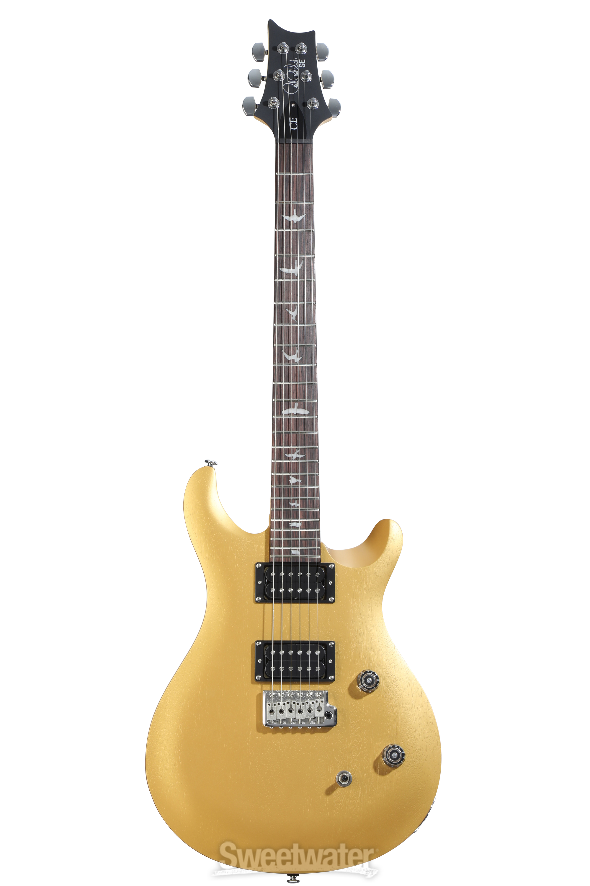PRS SE CE 24 ゴールド PRS SE CE 24 Standard Satin Electric Guitar - Metallic Gold