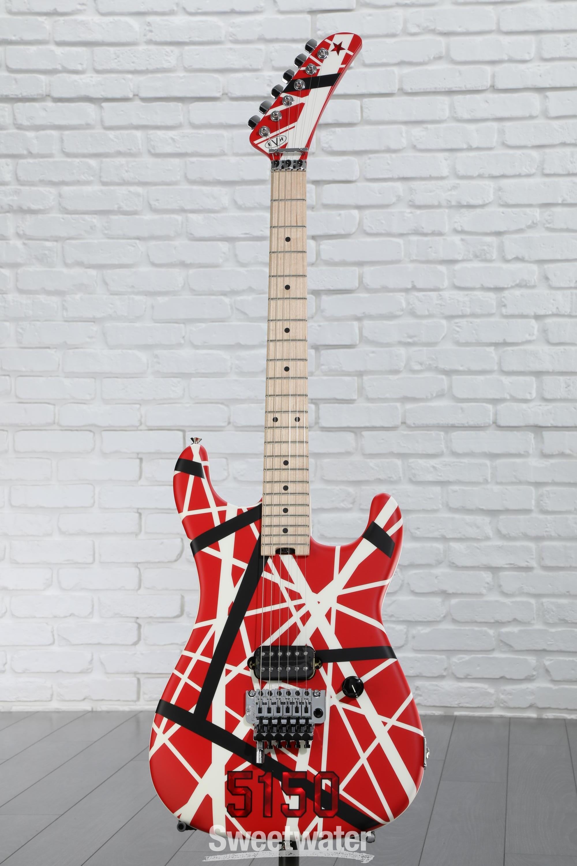 EVH Striped Series 5150 - Red, Black and White | Sweetwater
