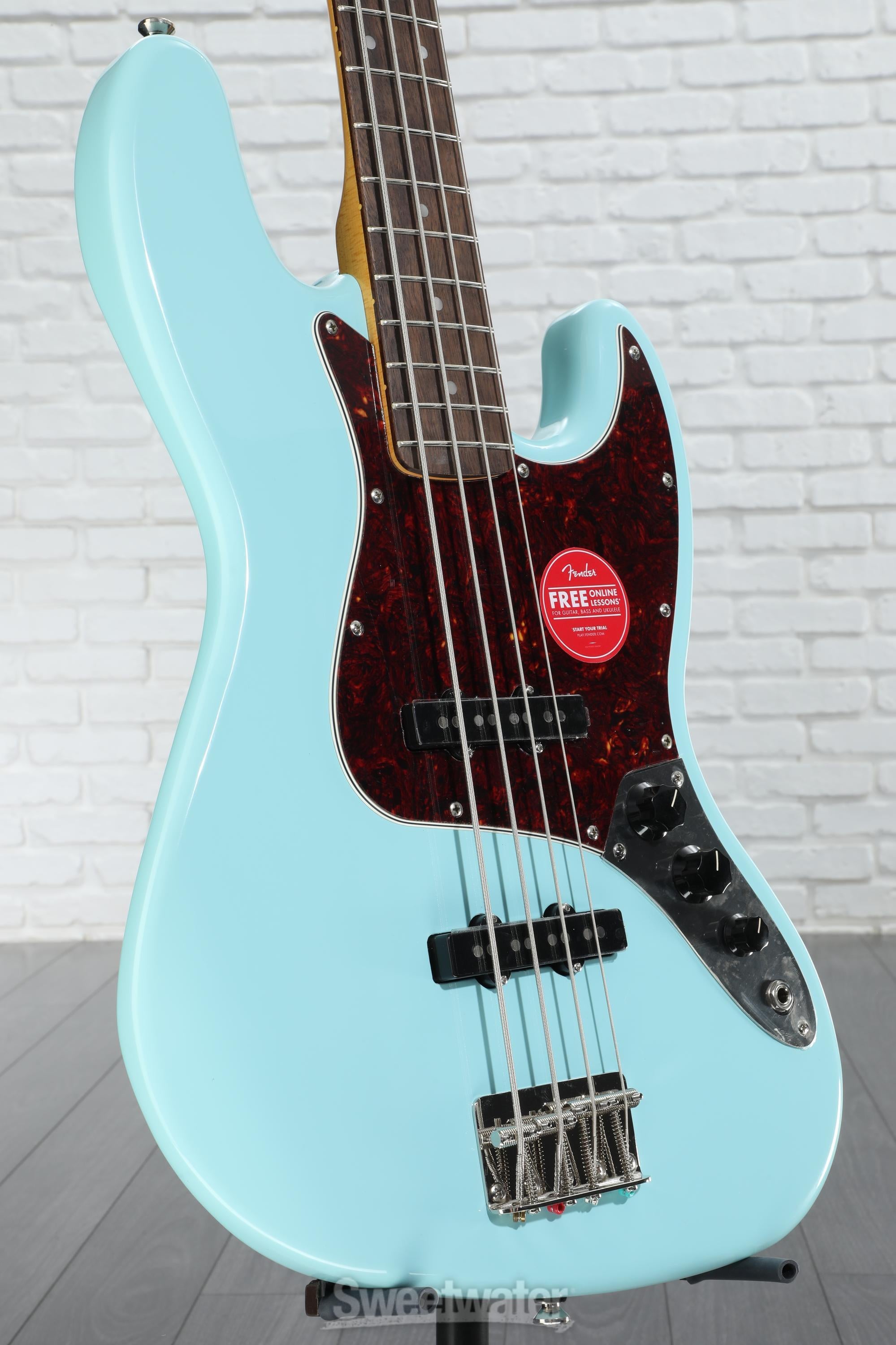 Squier Classic Vibe '60s Jazz Bass - Daphne Blue | Sweetwater