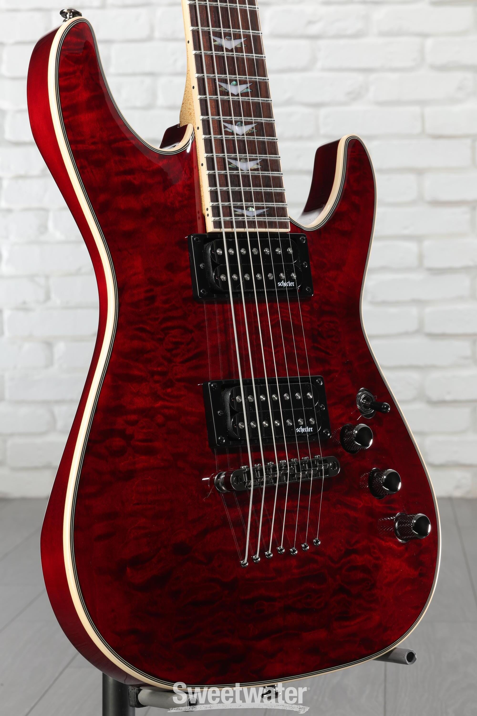 Schecter Omen Extreme-7 7弦ギター Schecter Omen Extreme-7 Electric Guitar - Black Cherry | Sweetwater