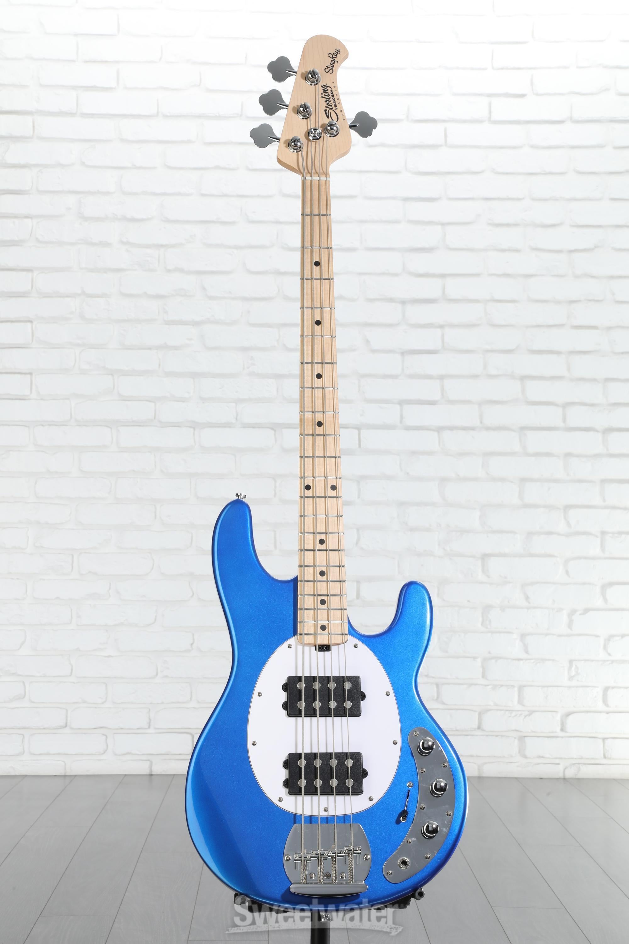Sterling By Music Man StingRay RAY4HH Bass Guitar - Cobra Blue