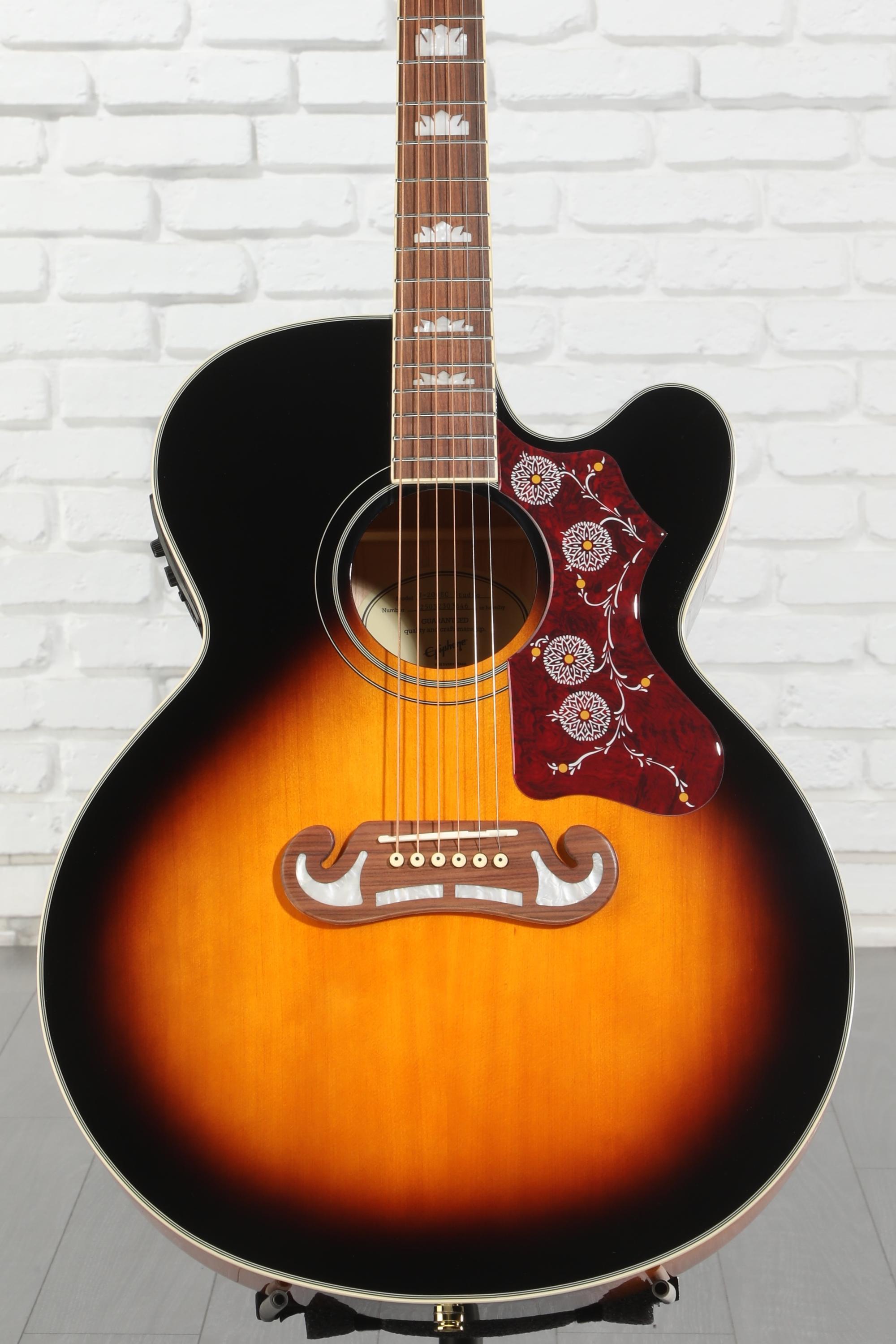 Epiphone J-200EC Studio Acoustic-Electric Guitar - Vintage