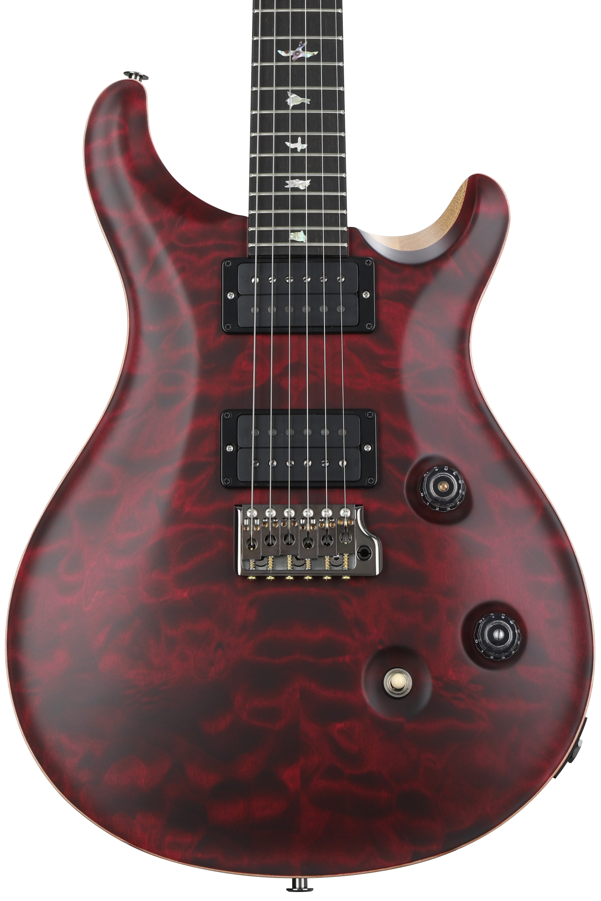 PRS Wood Library Custom 24 Electric Guitar - Satin Red Tiger
