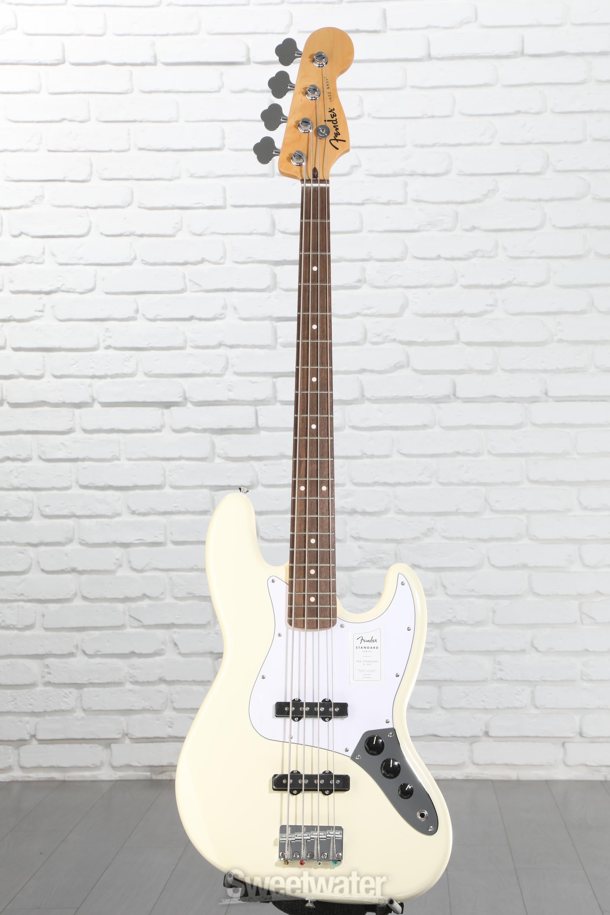 Fender Jazz Bass アイボリー 4弦 Fender Standard Jazz Bass - Olympic White, Laurel Fingerboard