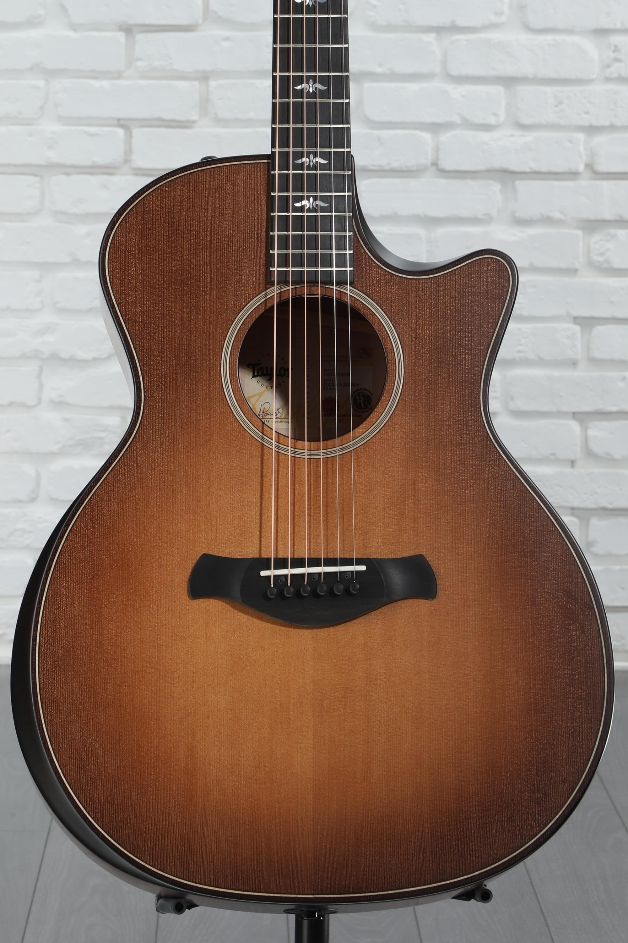ギター Taylor 614ce V-Class Builder's Edition 614ce Charcoal Edgeburst Special Edition Big Leaf Maple