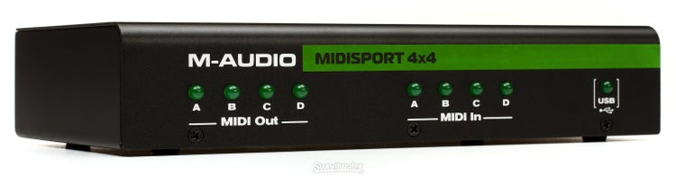 M-Audio Midisort 4x4 4 Port Midi Interface