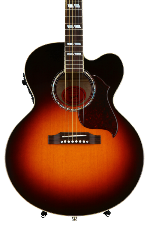 Gibson Acoustic J-185 EC Quilt Custom - Sunset Burst | Sweetwater