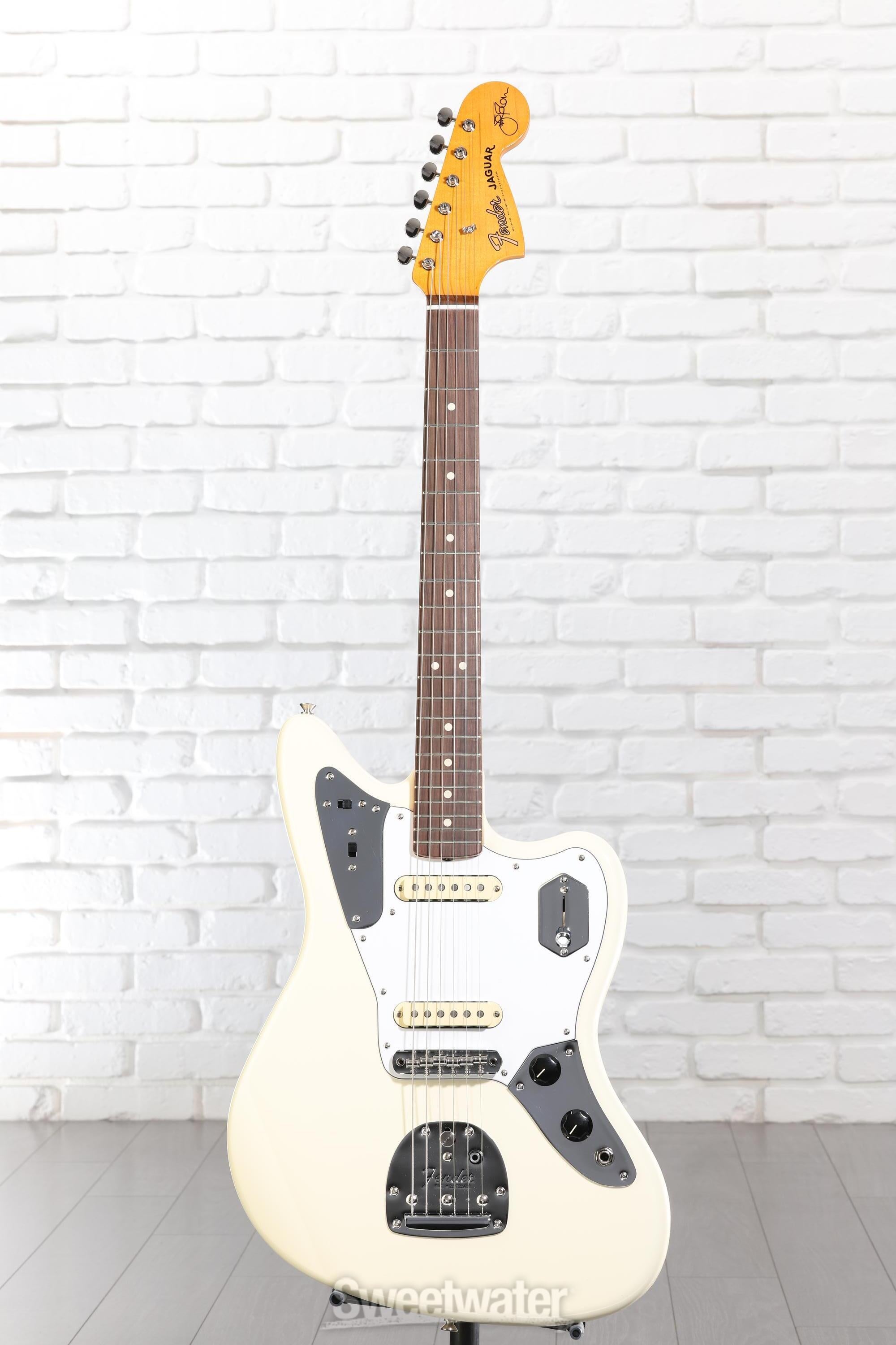 Fender Johnny Marr Jaguar - Olympic White with Rosewood
