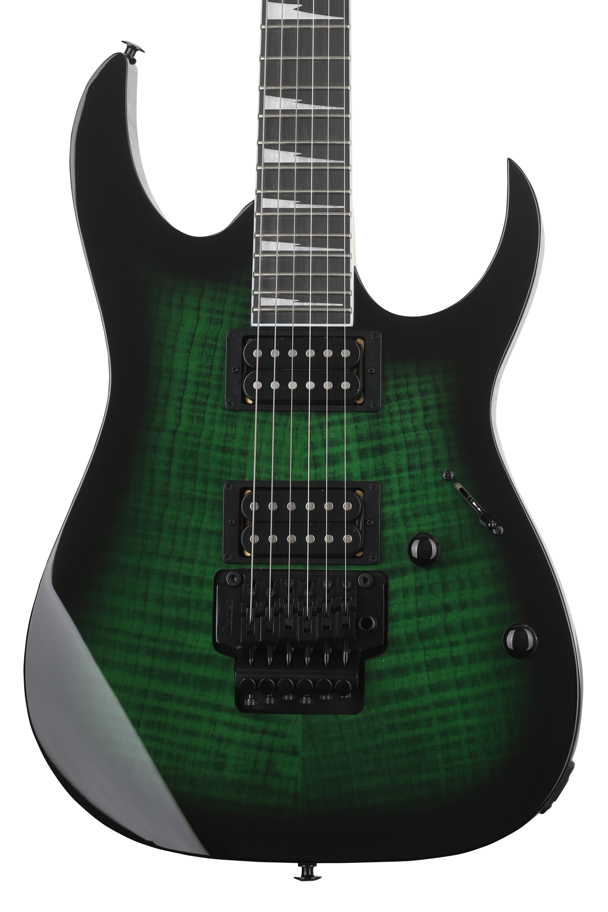Ibanez Gio RG320FAT Electric Guitar - Transparent Emerald