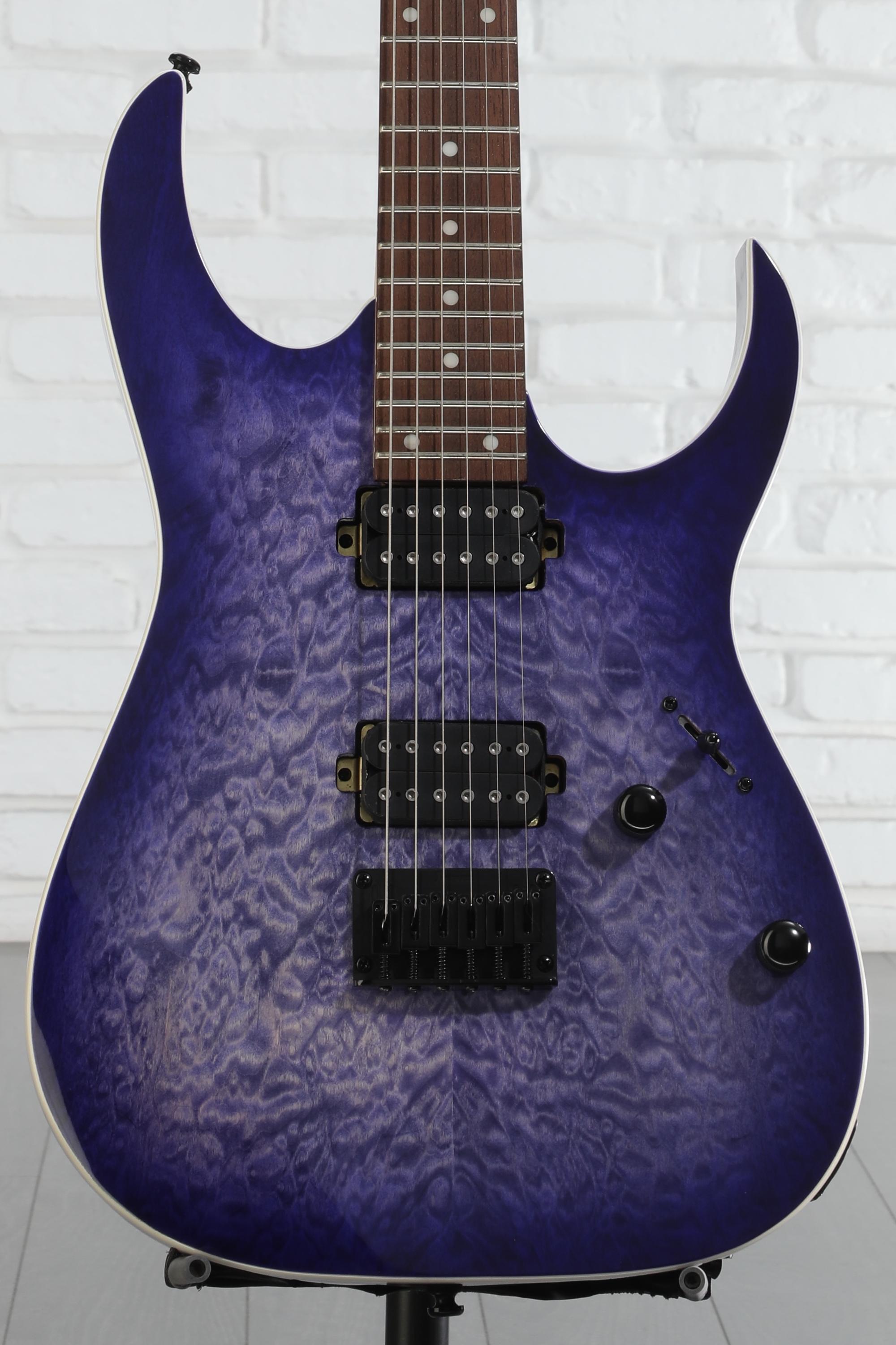 Ibanez RG421QM Electric Guitar - Cerulean Blue Burst