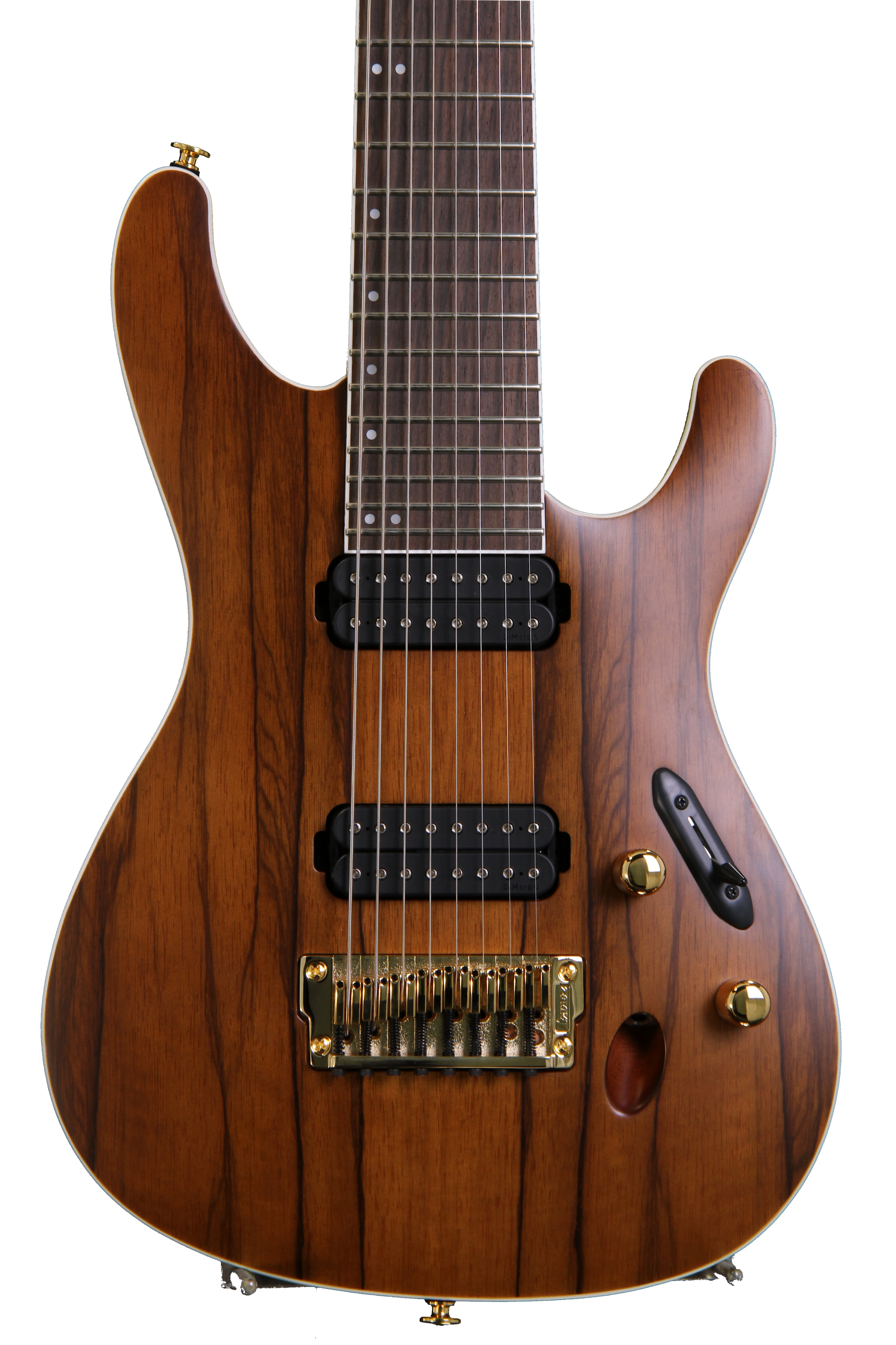 Ibanez S5528LW 8-String - Hazelnut Ale Brown | Sweetwater