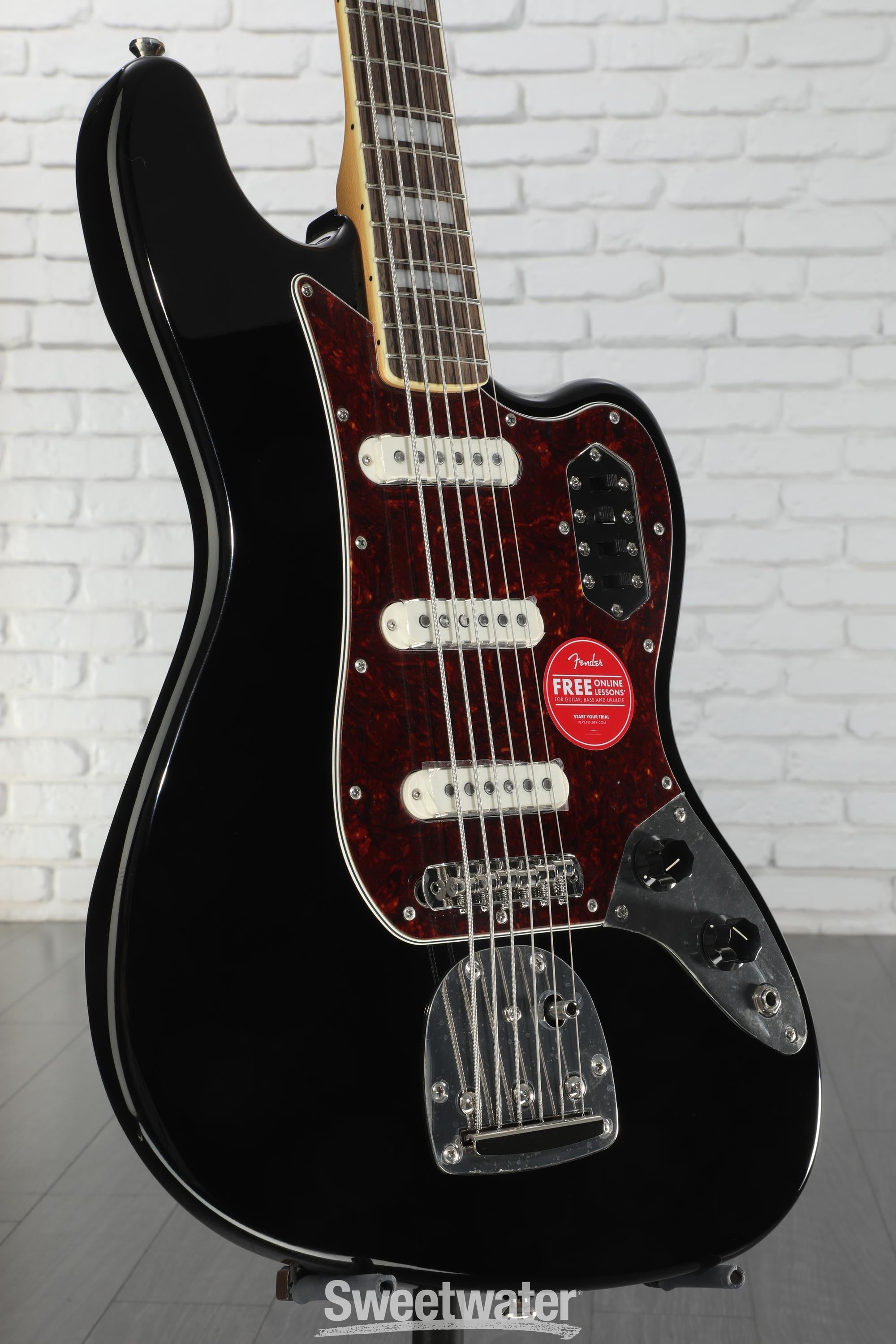 eroppi1960　Classic Vibe Bass VI Black Squier Classic Vibe Bass VI Guitar - Black | Sweetwater