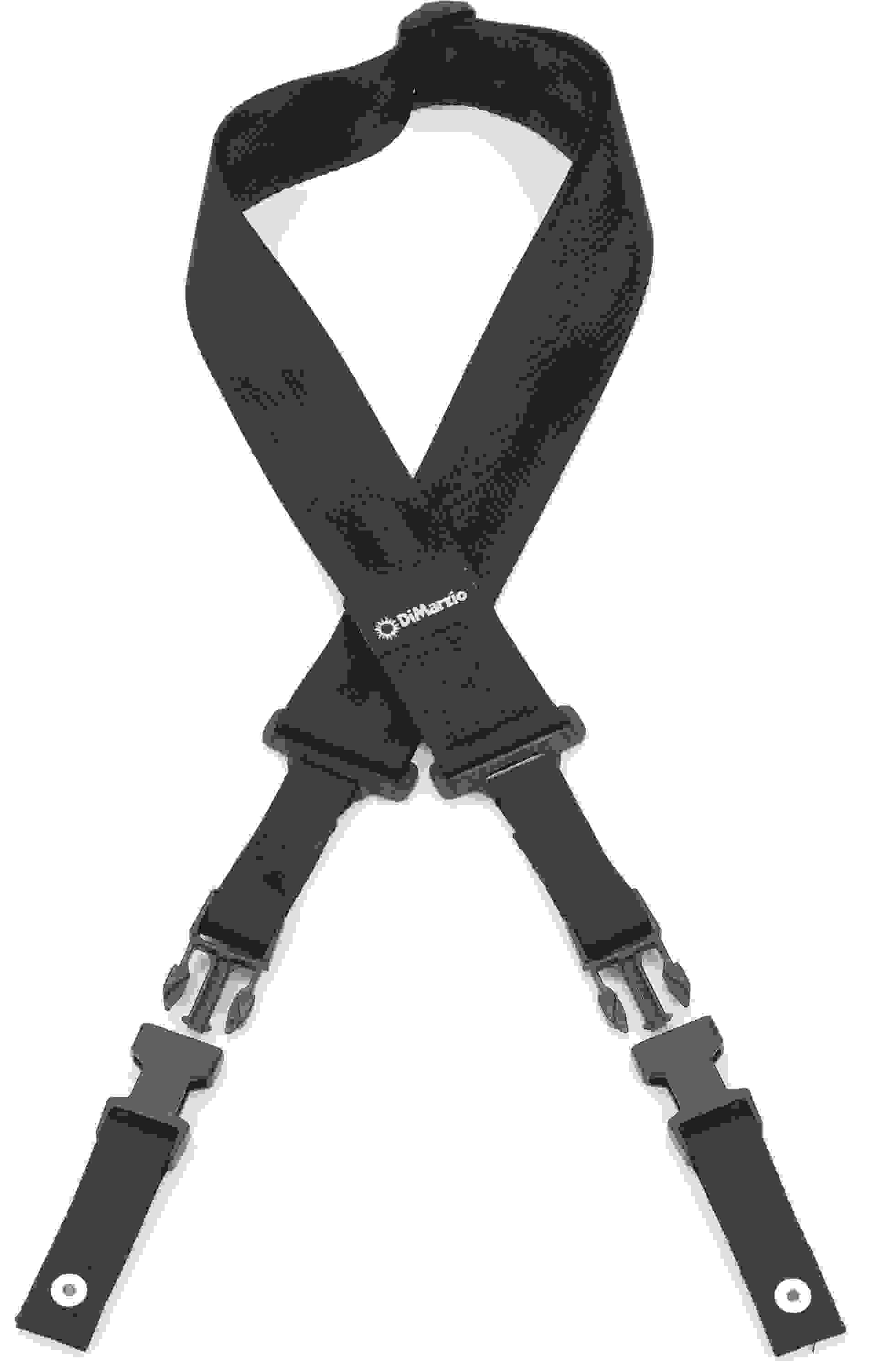 DiMarzio DD2200N 2-inch Nylon ClipLock Guitar Strap - Black