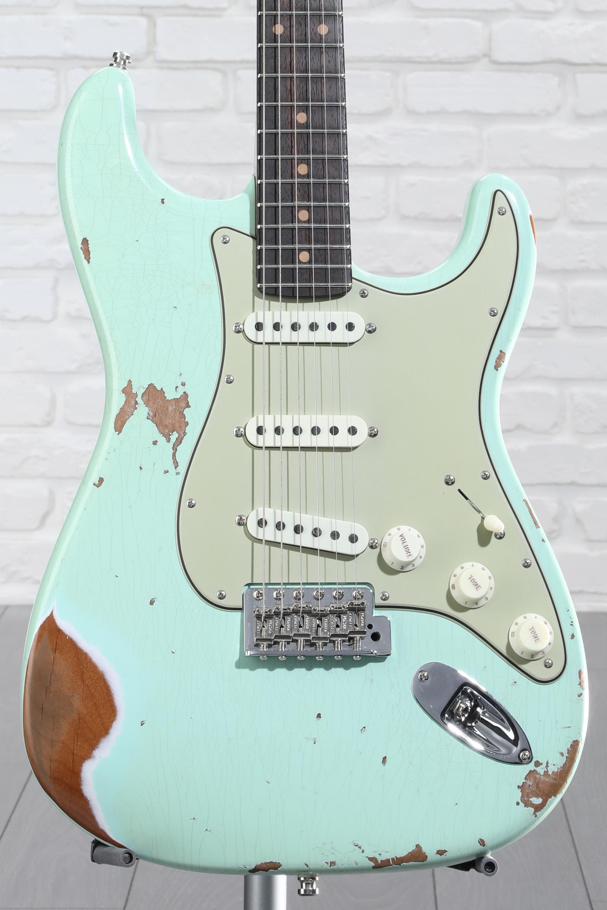 Fender Custom Shop GT11 Heavy Relic Stratocaster - Surf Green - Sweetwater  Exclusive