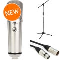 Photo of Warm Audio WA-87jr Studio Vocal Microphone with Stand and Cable - Nickel