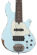 Photo of Lakland USA Classic 55-14 Aged Bass Guitar - Sonic Blue with Rosewood Fingerboard