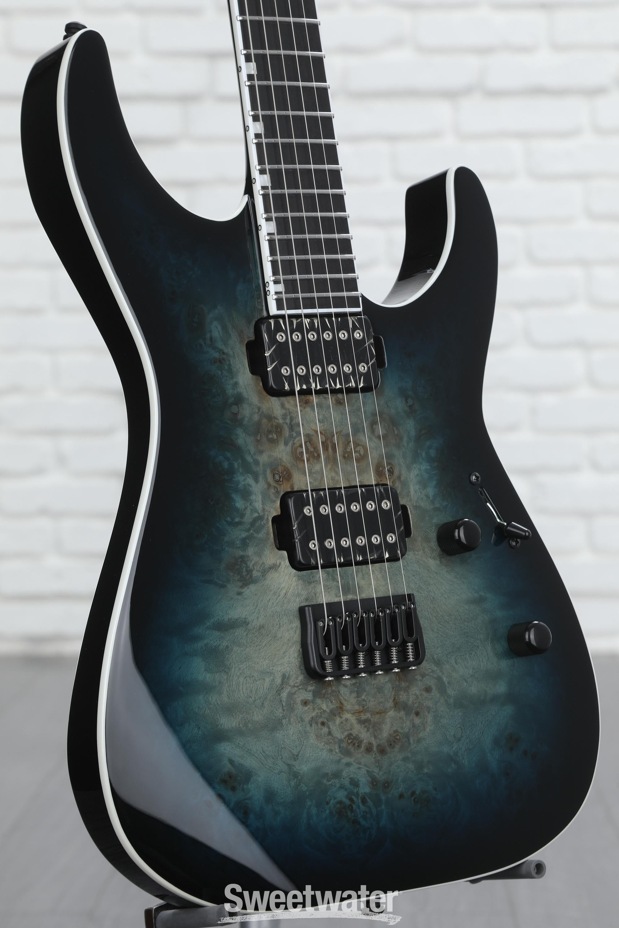 ESP E-II M-II HT Electric Guitar - Mercury Blue Burst