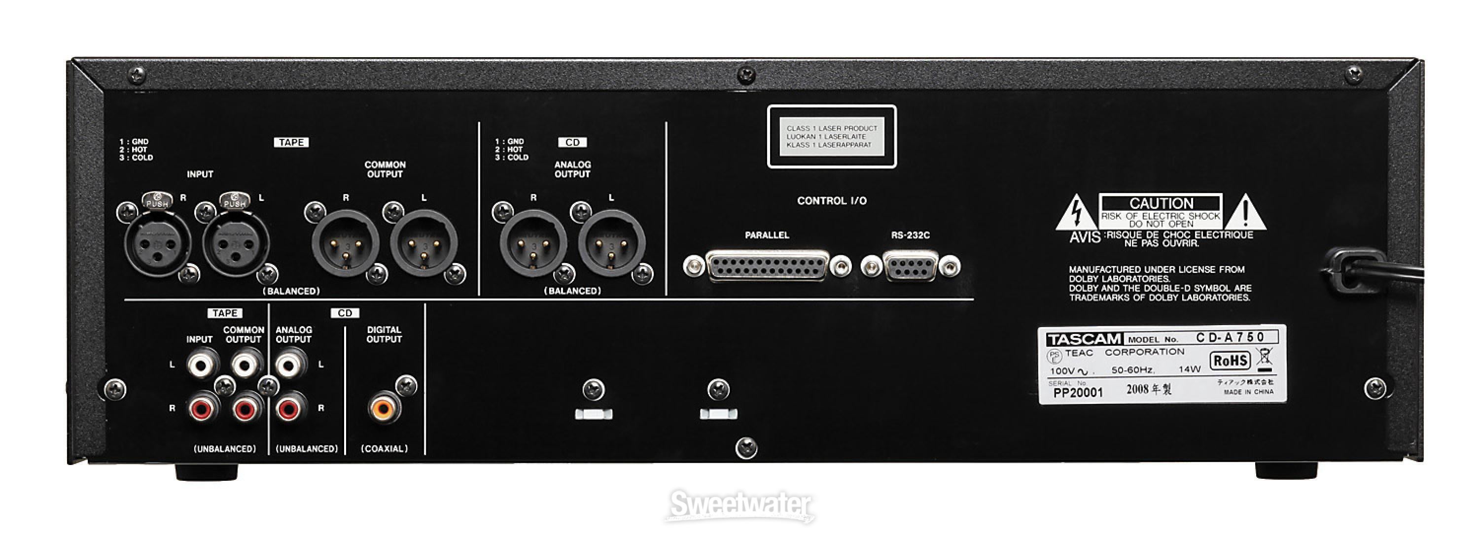 TASCAM CD-A750 | Sweetwater