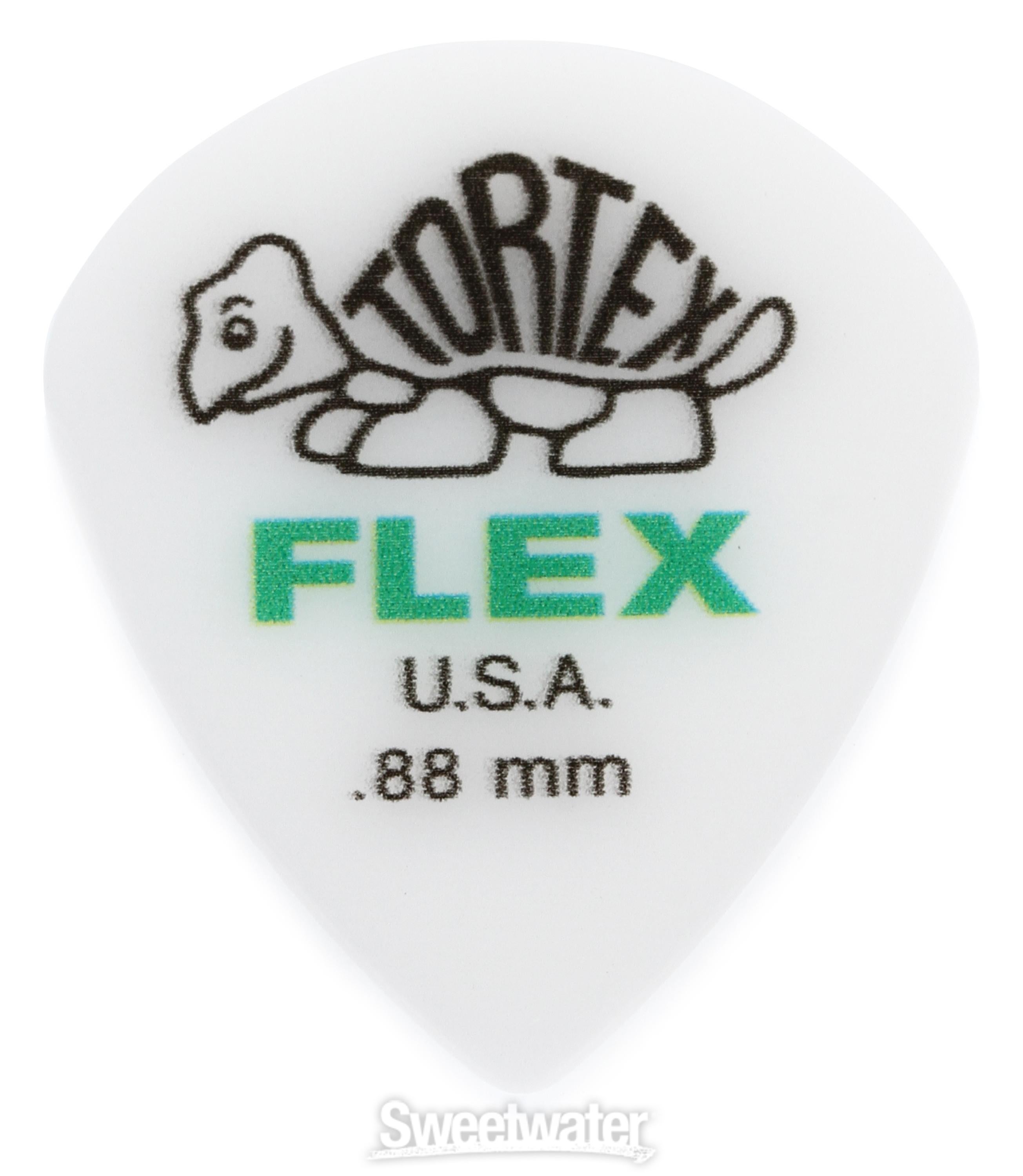 Dunlop Tortex Flex Jazz III XL Guitar Picks - .88mm White
