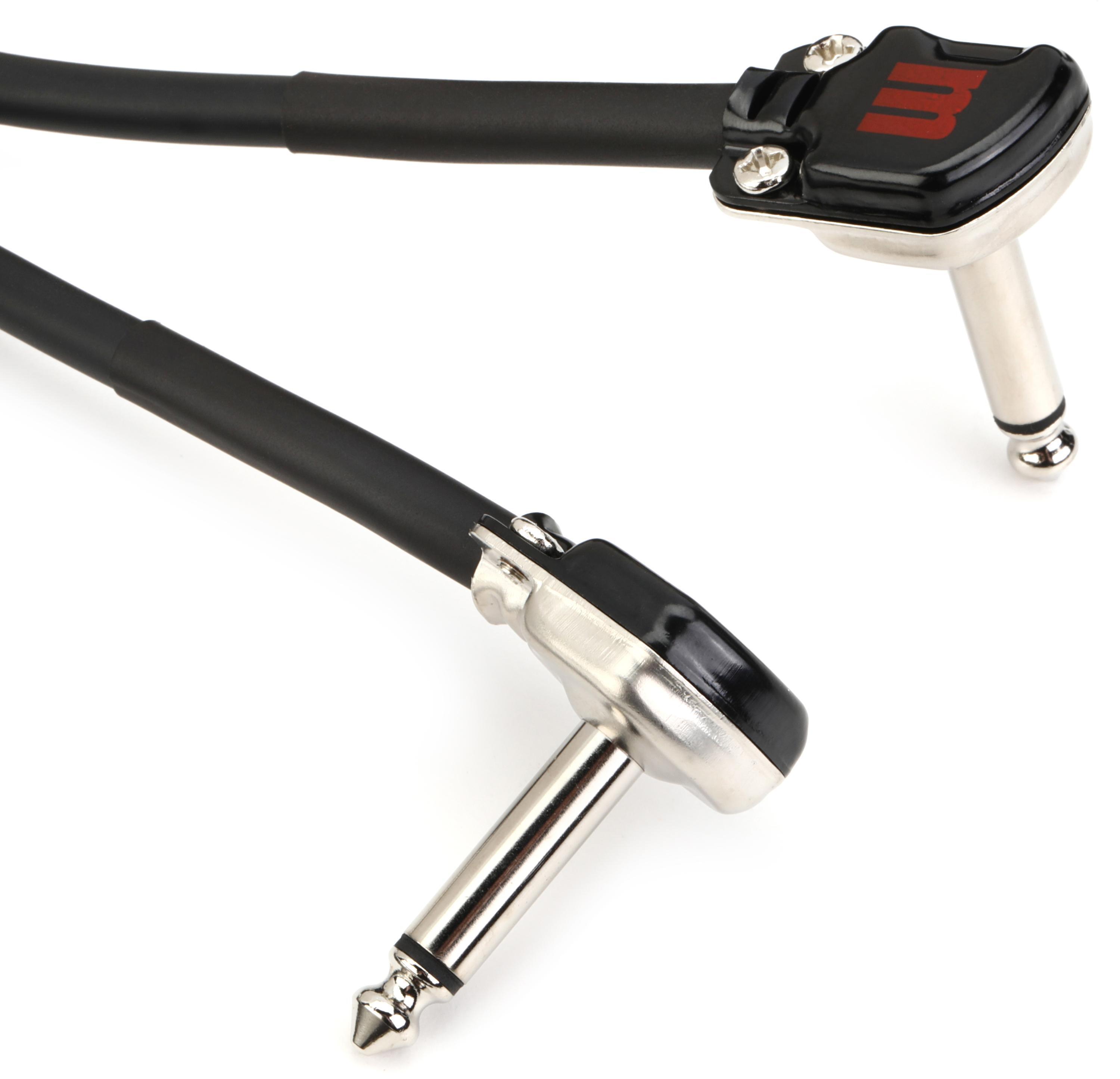 Photo of Mogami Gold Instrument PRR 1.5 Pancake Right Angle to Right Angle Pedal Cable - 18 inch