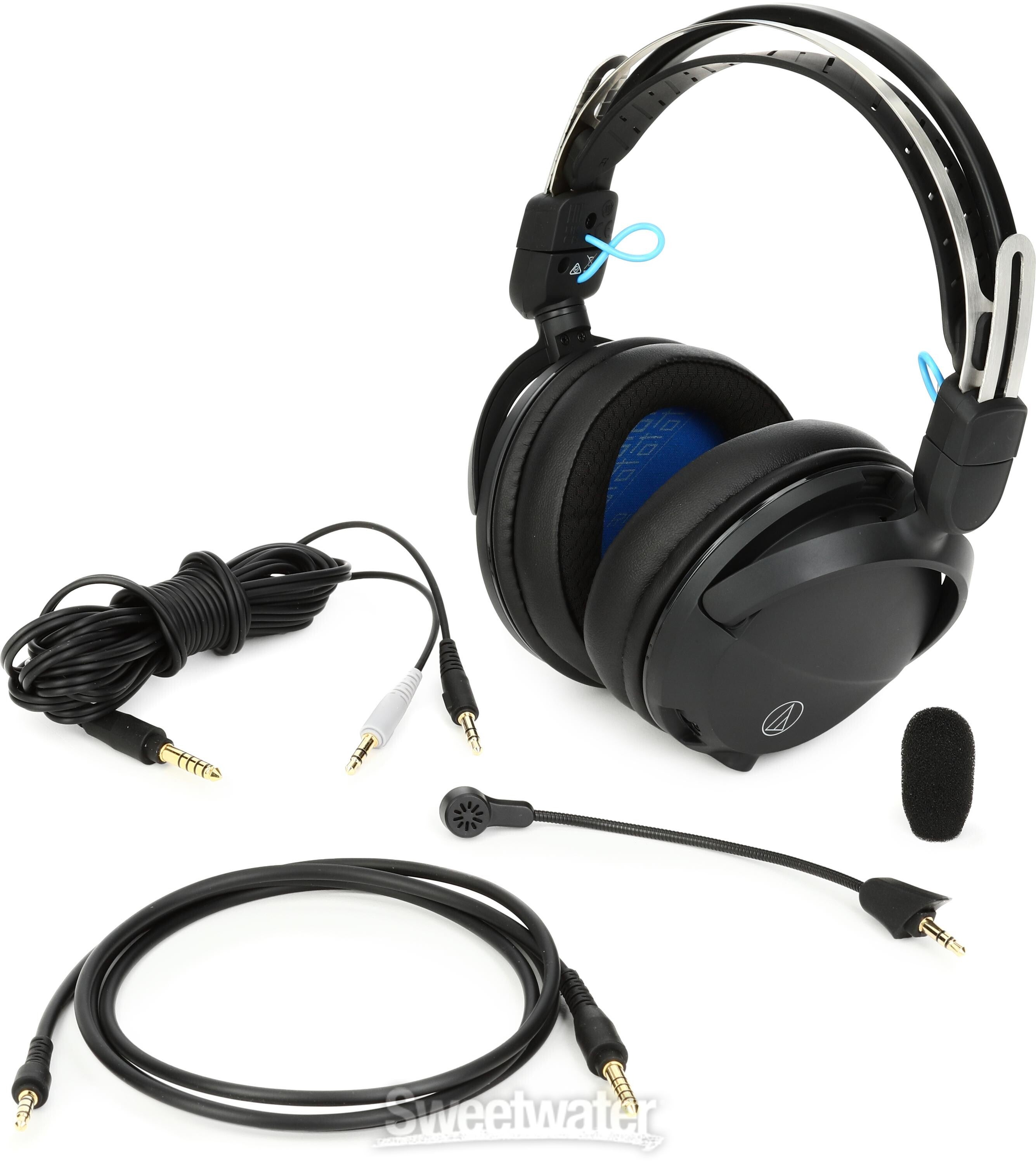 GL3BK Closed-back Gaming Headset with Mic, 3.5mm - Sweetwater