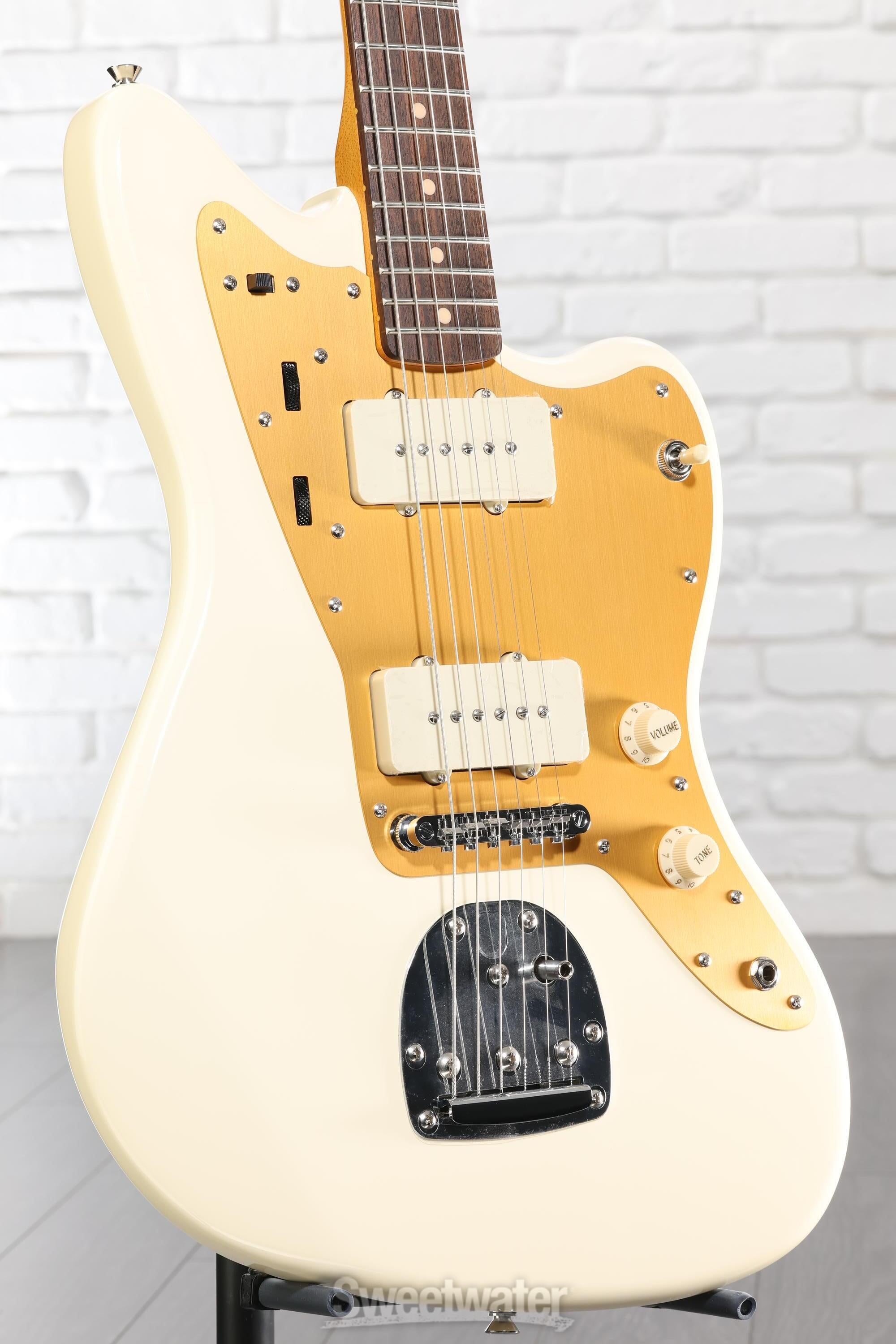 Squier J Mascis Signature Jazzmaster - Vintage White with Indian