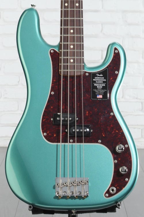 Fender American Professional Classic Precision Bass - Faded Sherwood Green Metallic, Rosewood Fingerboard