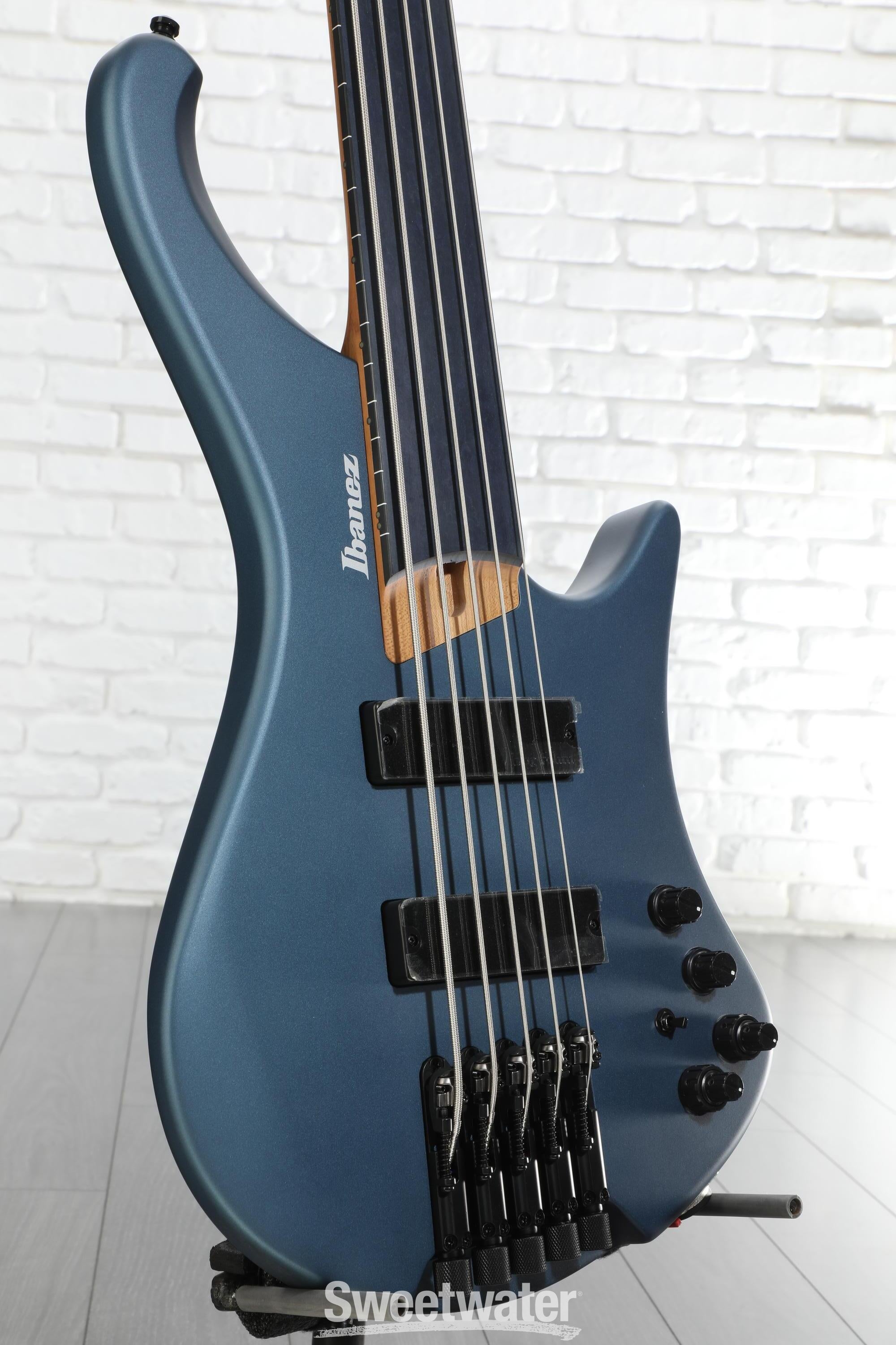 Ibanez Standard EHB1005F Fretless 5-string Bass Guitar - Arctic