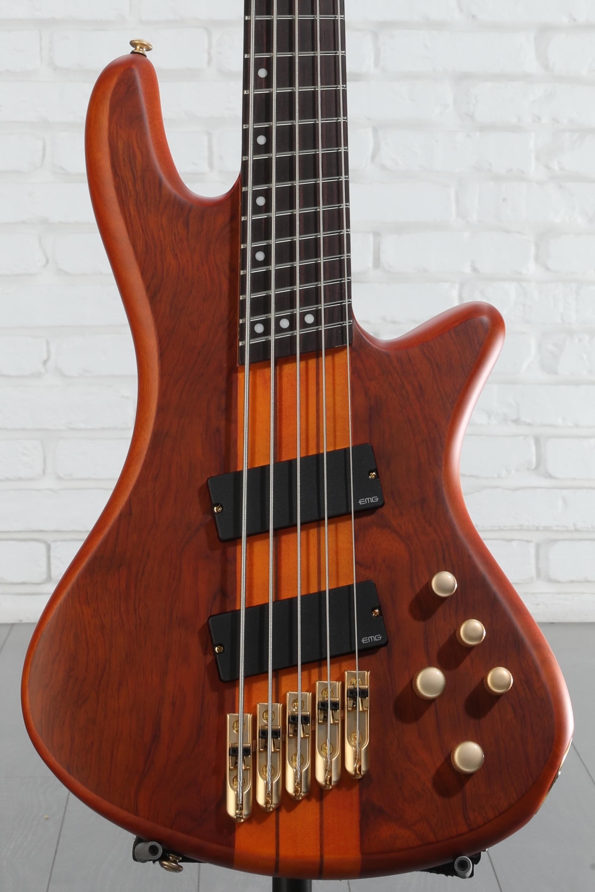 Schecter Stiletto Studio 5 FF Bass Guitar - Honey Satin