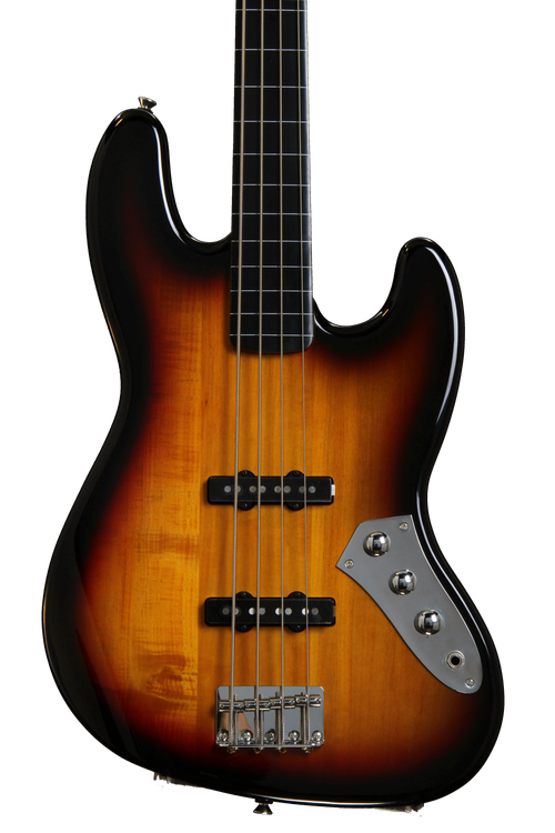 Squier Vintage Modified Jazz Bass - 3-Color Sunburst, Fretless 