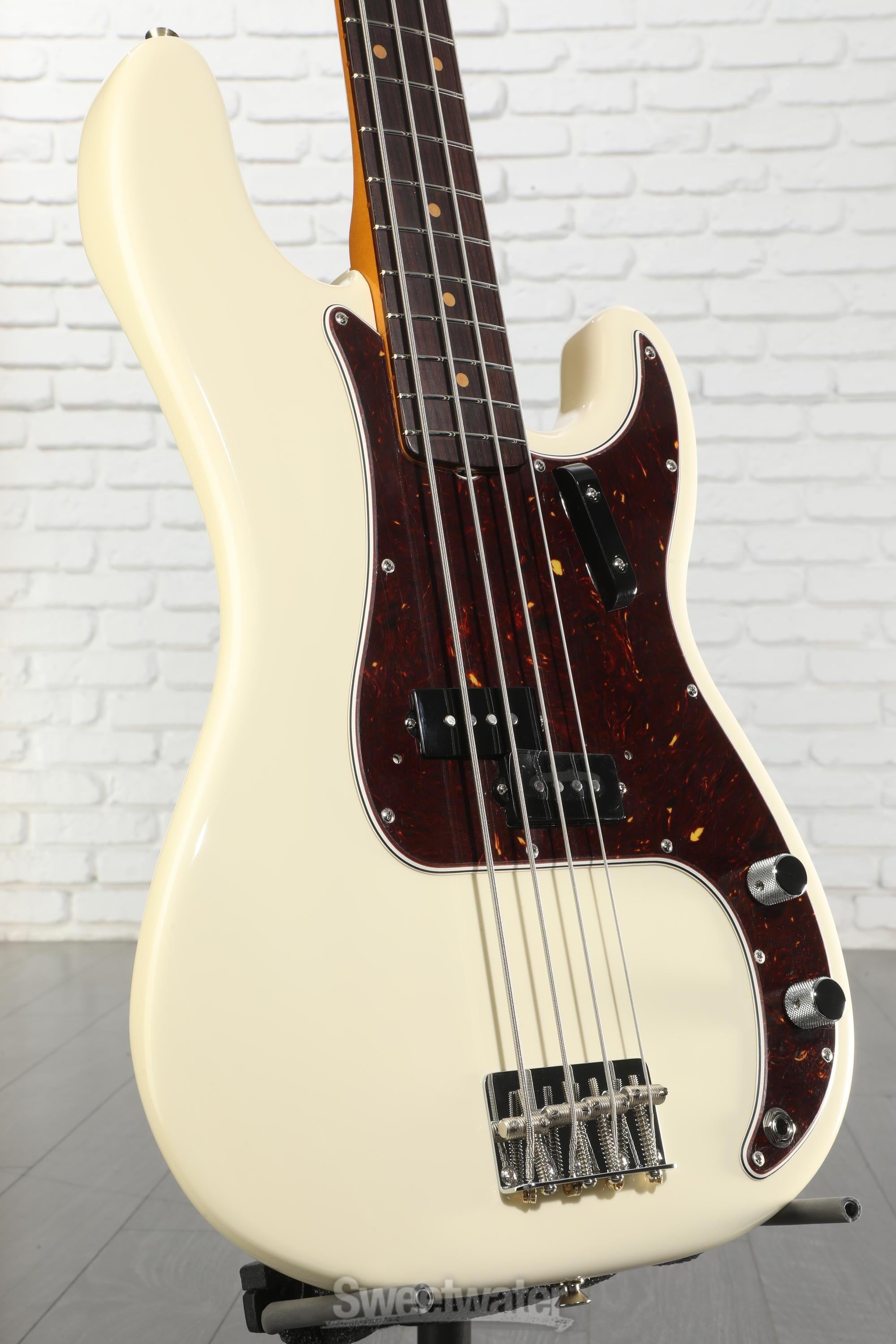 ベース Fender American Vintage Precision Bass Fender American Vintage II 1960 Precision Bass - Olympic White