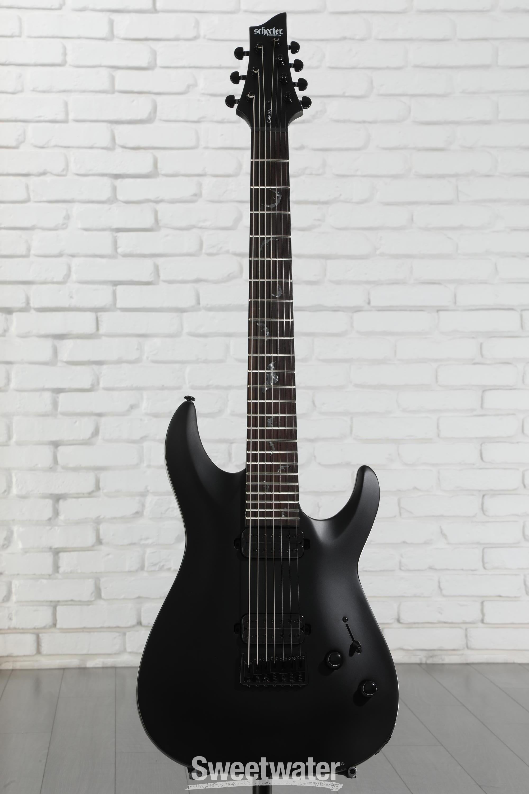 SCHECTER DAMIEN-7 サテンブラック 7弦 Schecter Damien Elite-7 FR Electric Guitar See-Thru Black