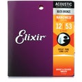 Photo of Elixir Strings 11052 Nanoweb 80/20 Acoustic Guitar Strings - .012-.053 Light