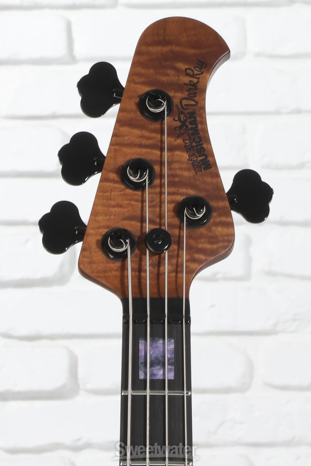 Ernie Ball Music Man BFR DarkRay Electric Bass Guitar - Grapes of Wrath, Limited Edition