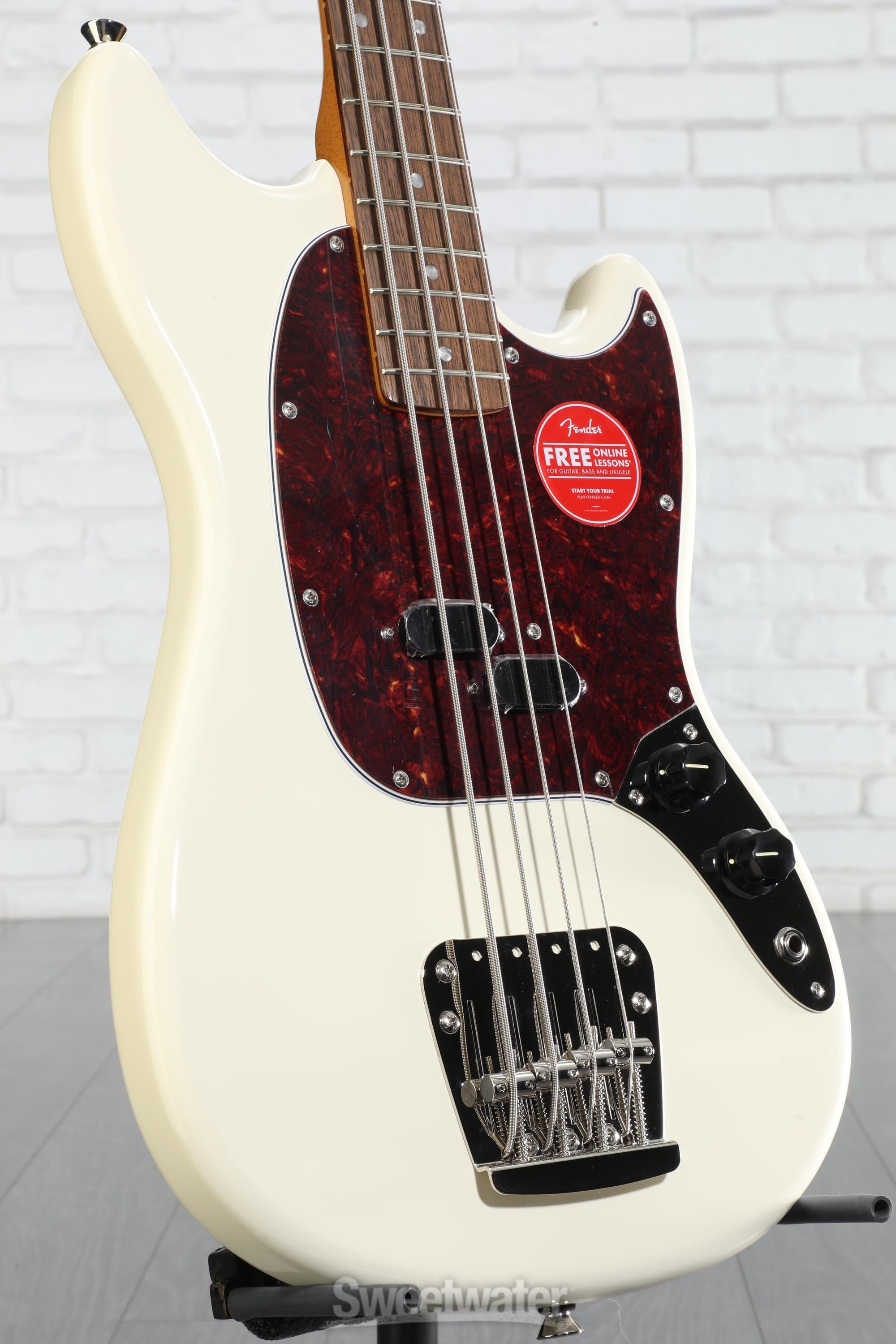 Squier Classic Vibe '60s Mustang Bass - Olympic White | Sweetwater