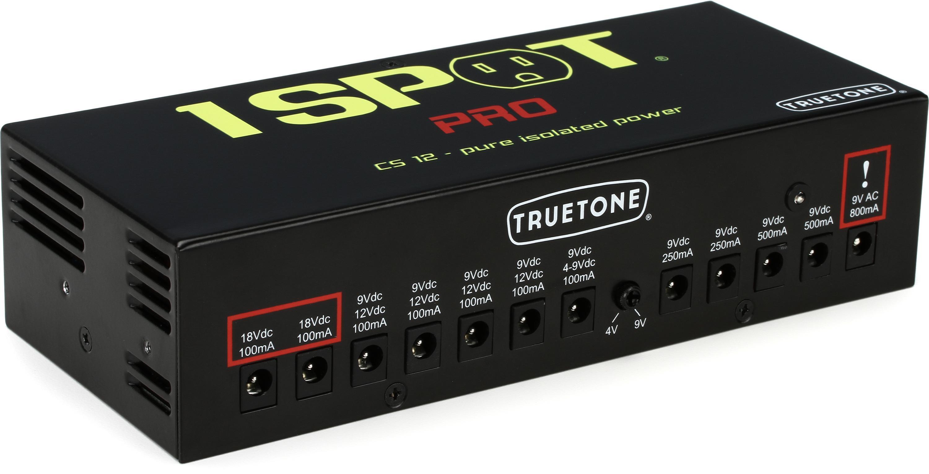 Bundled Item: Truetone 1 SPOT PRO CS12 12-output Isolated Guitar Pedal Power Supply