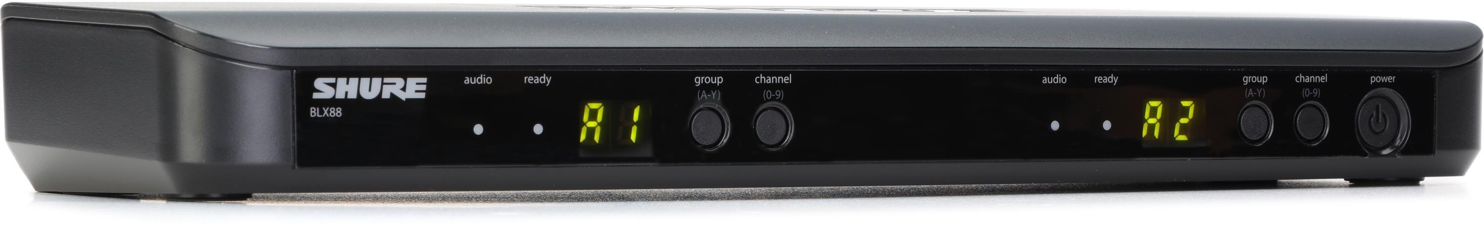 Shure GLXD4R Digital Wireless Receiver | Sweetwater Shure GLXD4R Digital Wireless Receiver | Sweetwater