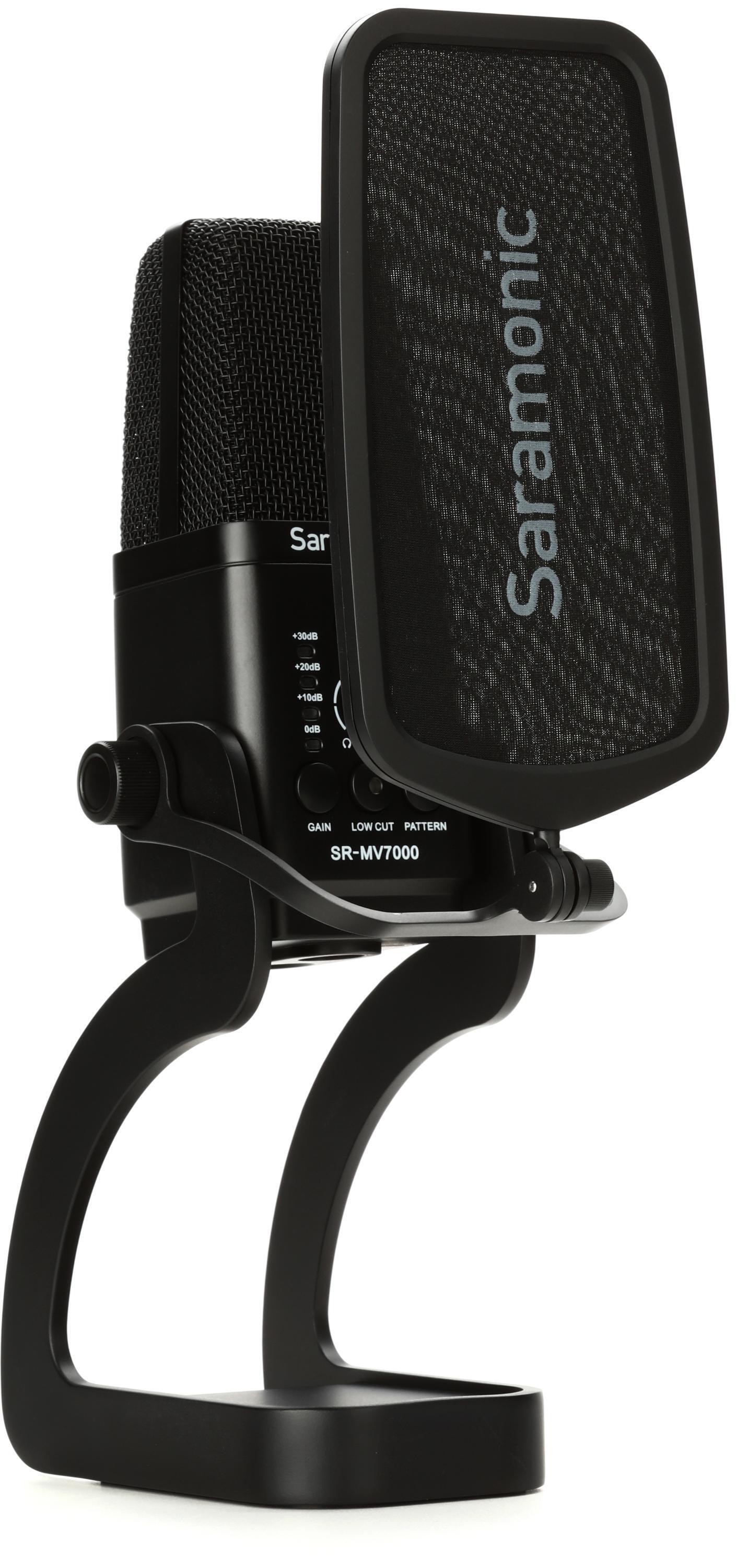 Photo of Saramonic SR-MV7000 Multi-pattern Large-diaphragm Condenser Microphone with USB & Dual XLR
