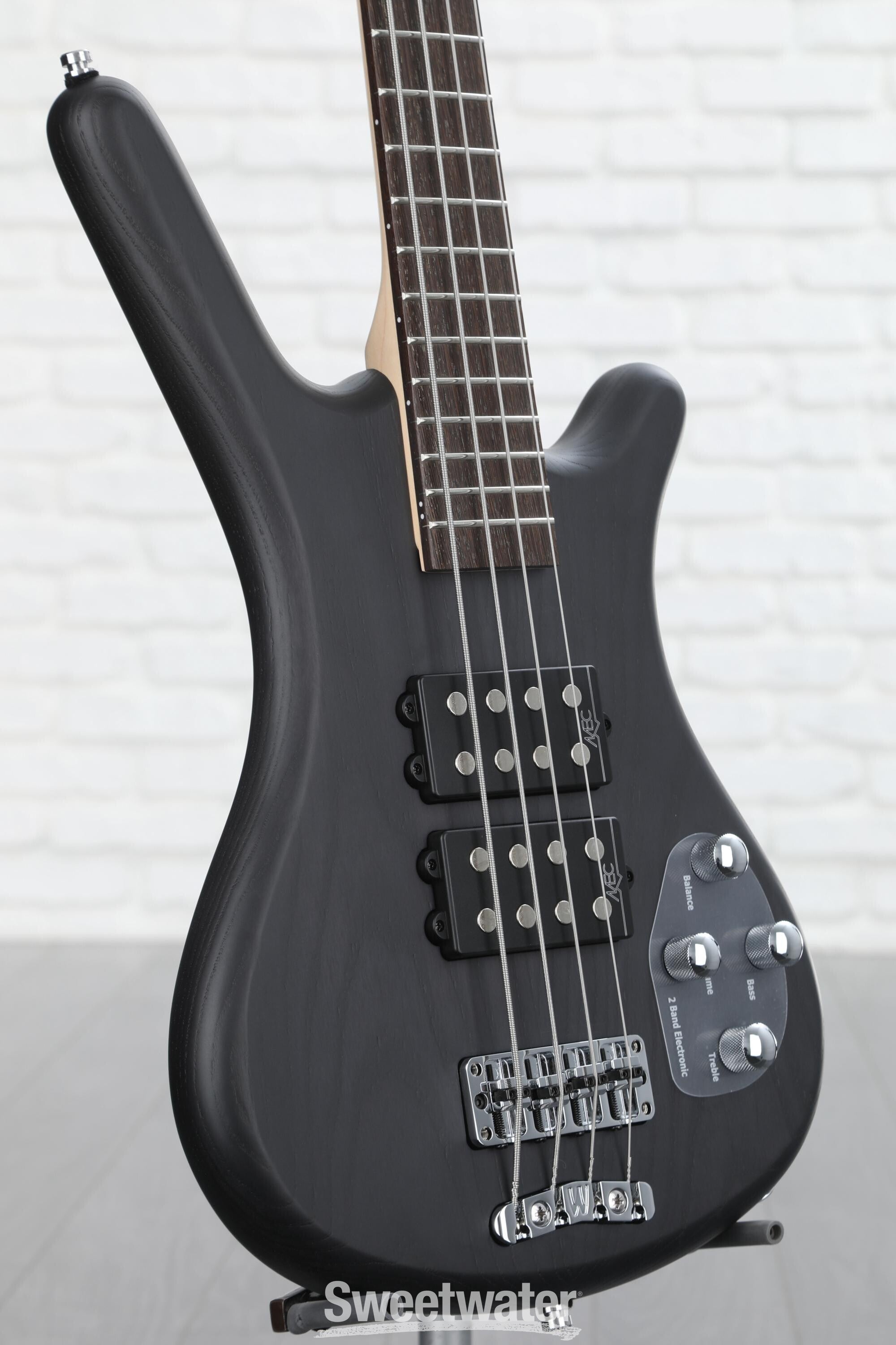 Warwick RockBass Corvette 
 Electric Bass Guitar - Nirvana Black  Transparent Satin