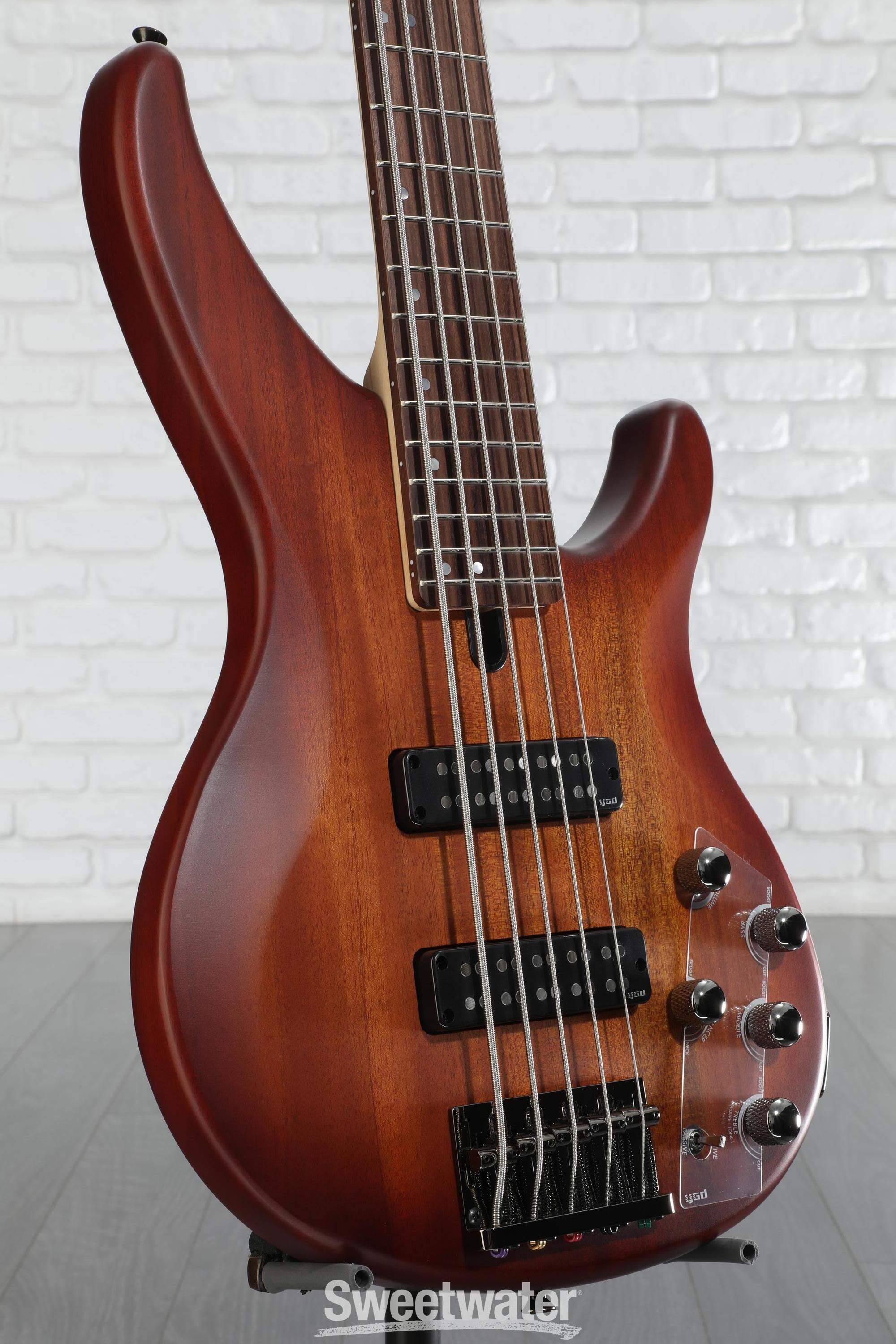 Yamaha TRBX505 5-string Bass Guitar - Brick Burst | Sweetwater