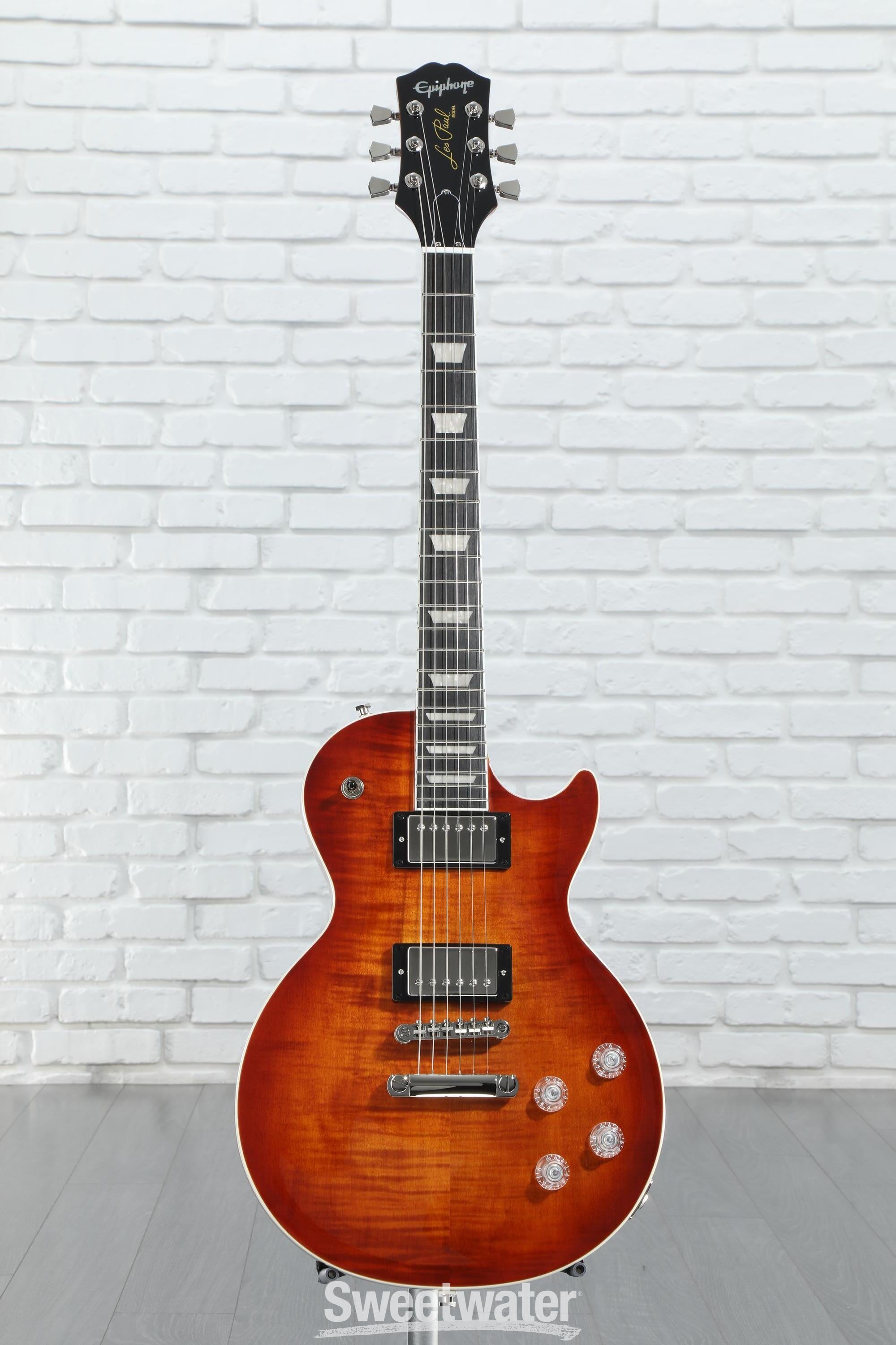 Epiphone Exclusive Run Les Paul Modern Figured Guitar Bourbon Burst