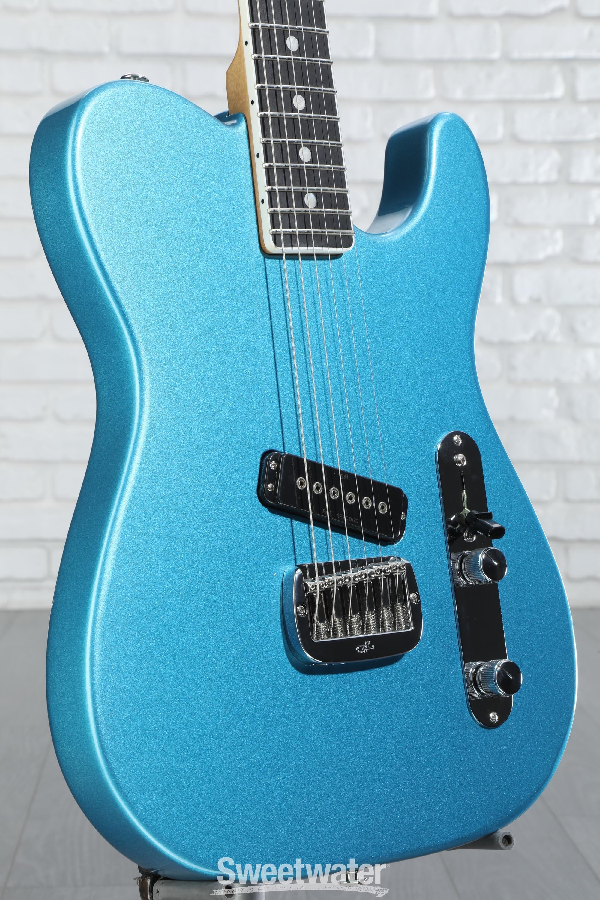 G&L Custom Shop ASAT Solamente Electric Guitar - Lake Placid Blue