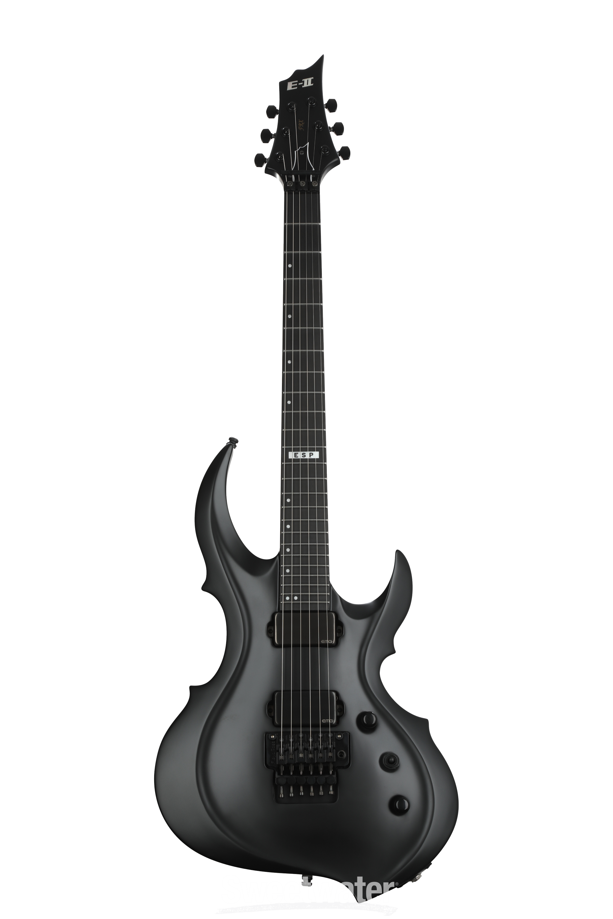 ESP E-II FRX Electric Guitar - Black Satin