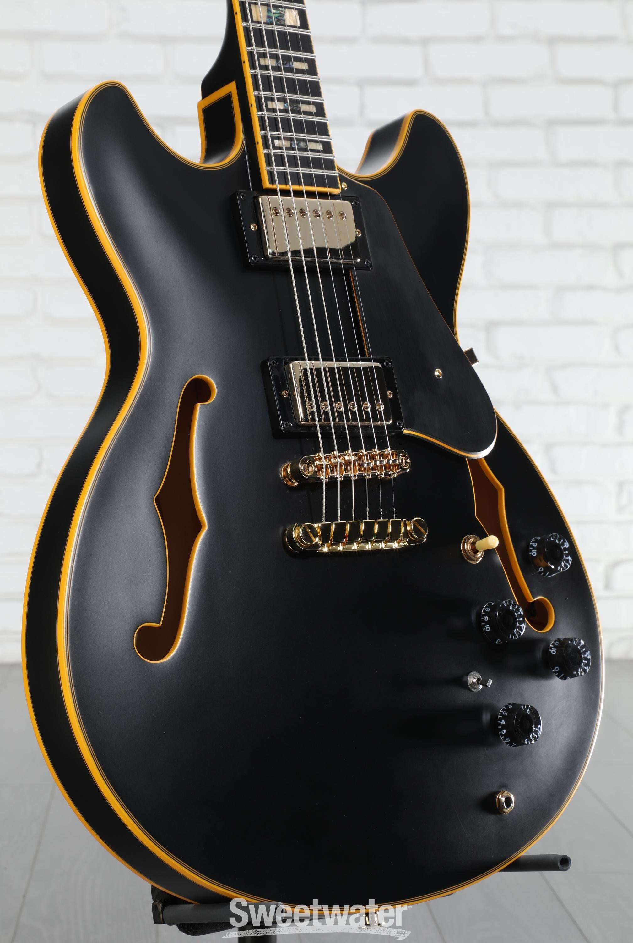 Ibanez John Scofield Signature JSM20 - Black Low Gloss | Sweetwater