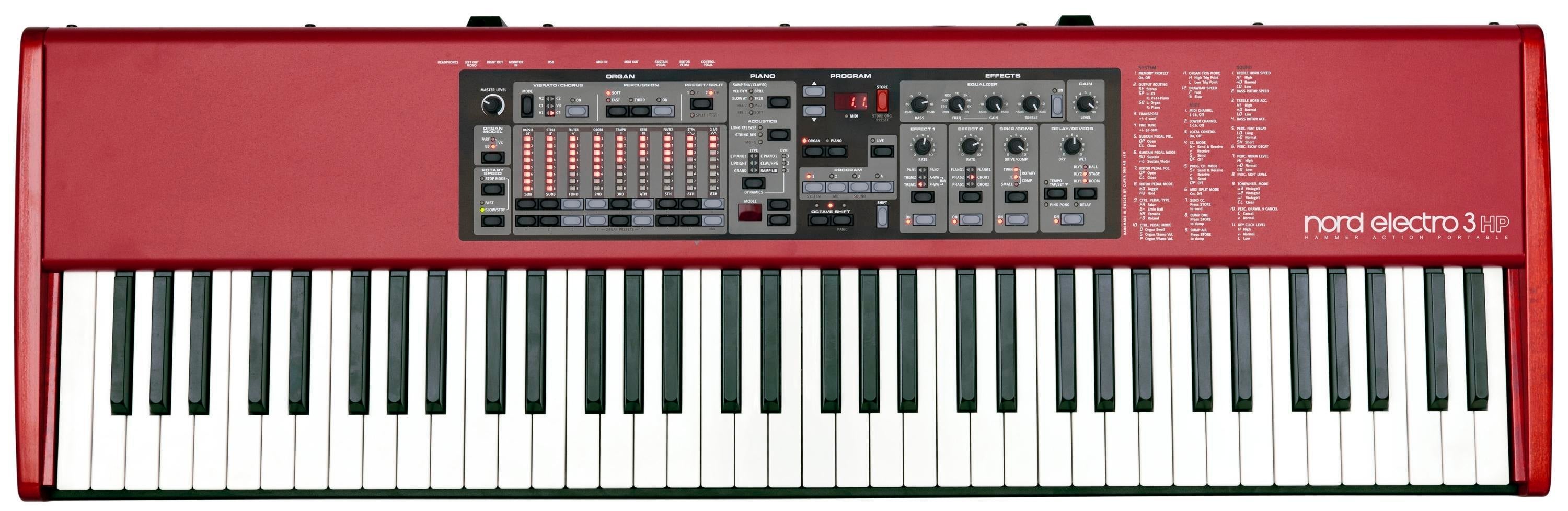 Nord stage deals 3 specs