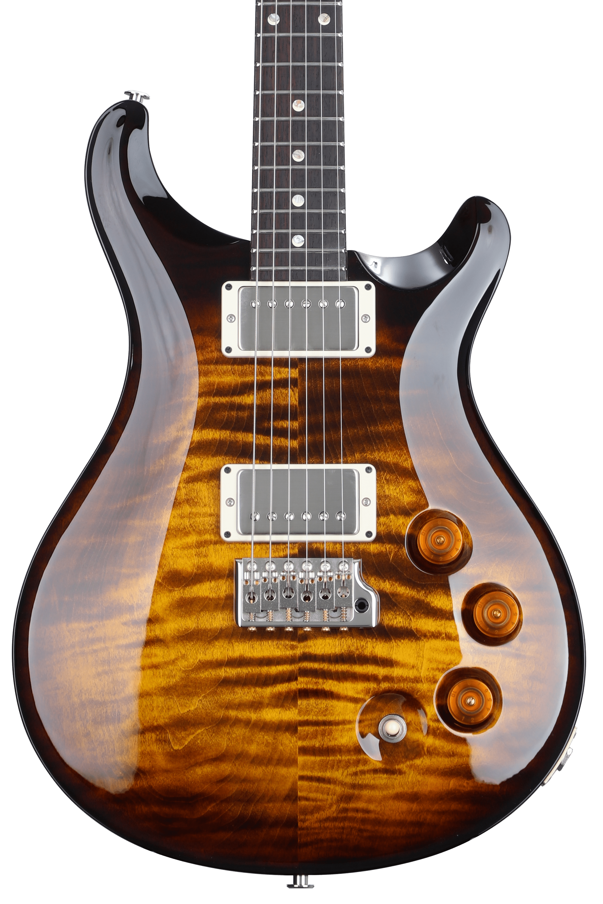 PRS DGT Electric Guitar with Moon Inlays - Black Gold Burst