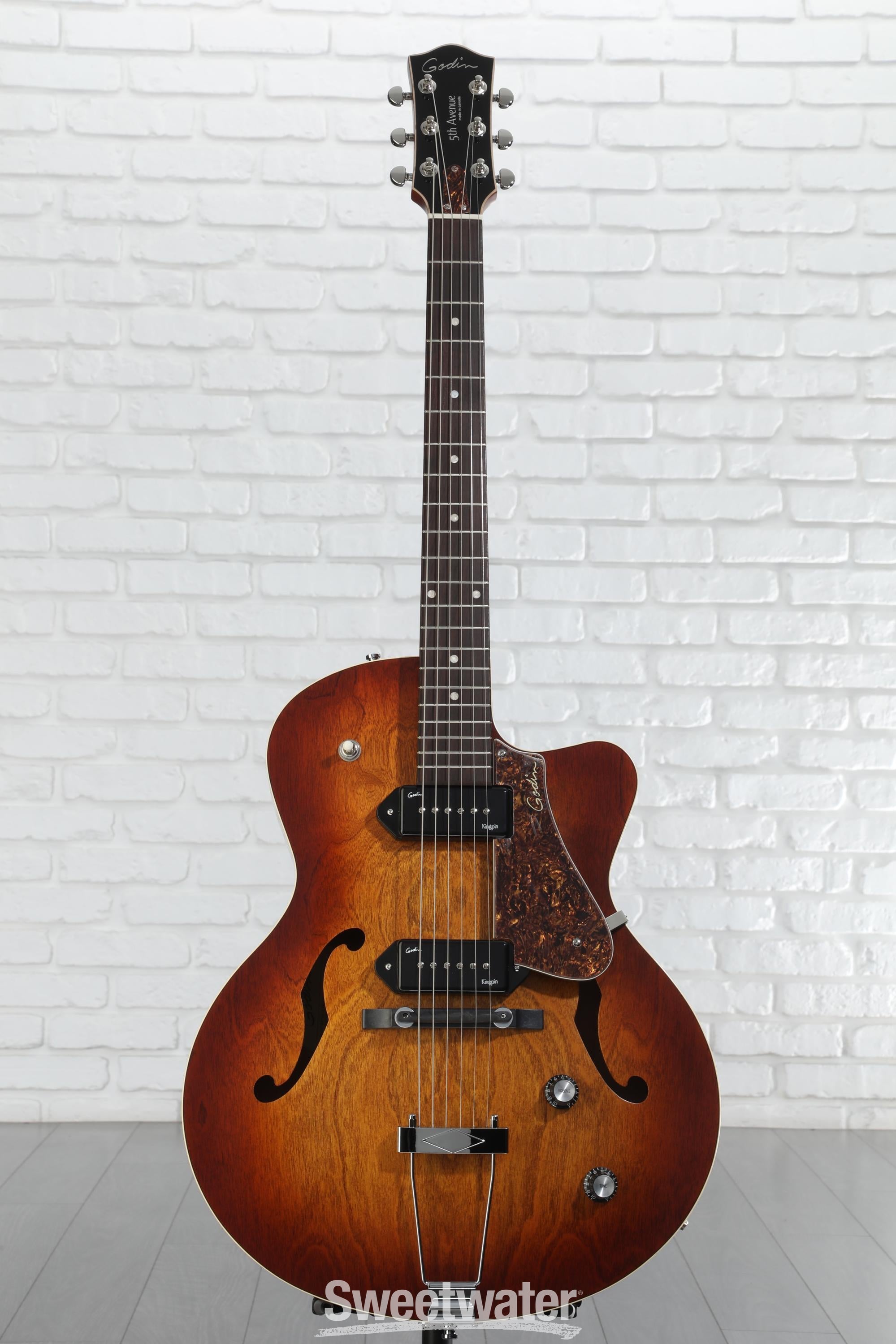 Godin 5th Avenue CW Kingpin II P90 Hollowbody Electric