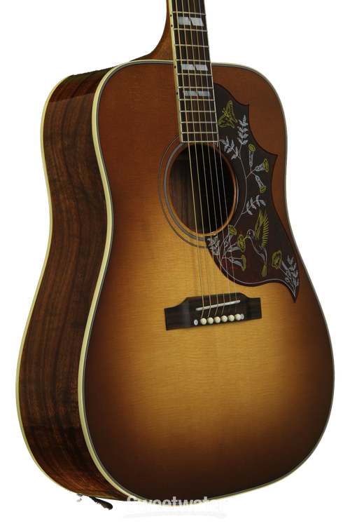 Gibson Acoustic Hummingbird Koa - Honey Burst | Sweetwater