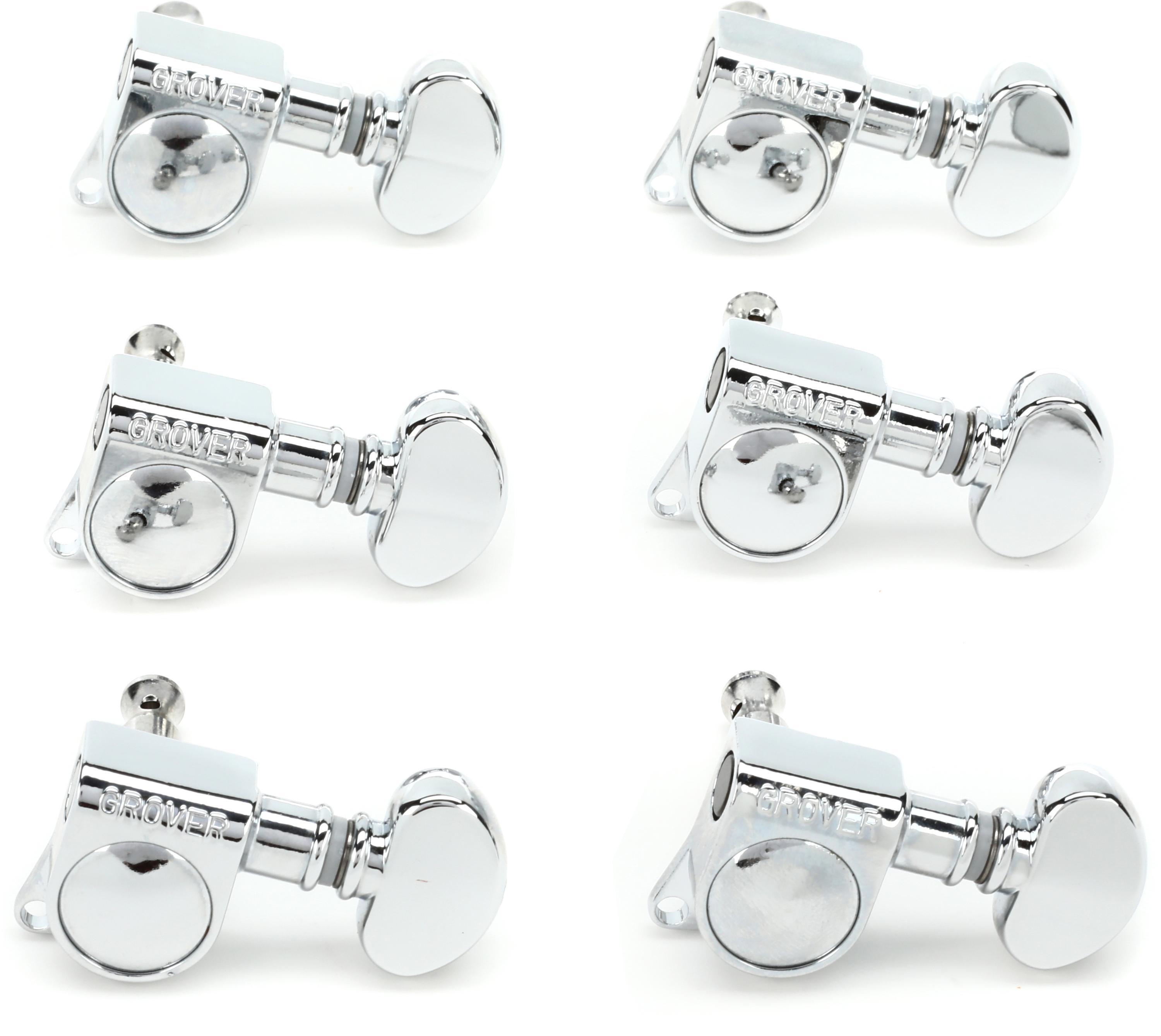 Grover 305C6 Mid-Size Rotomatic Tuners - 6-In-line - Chrome