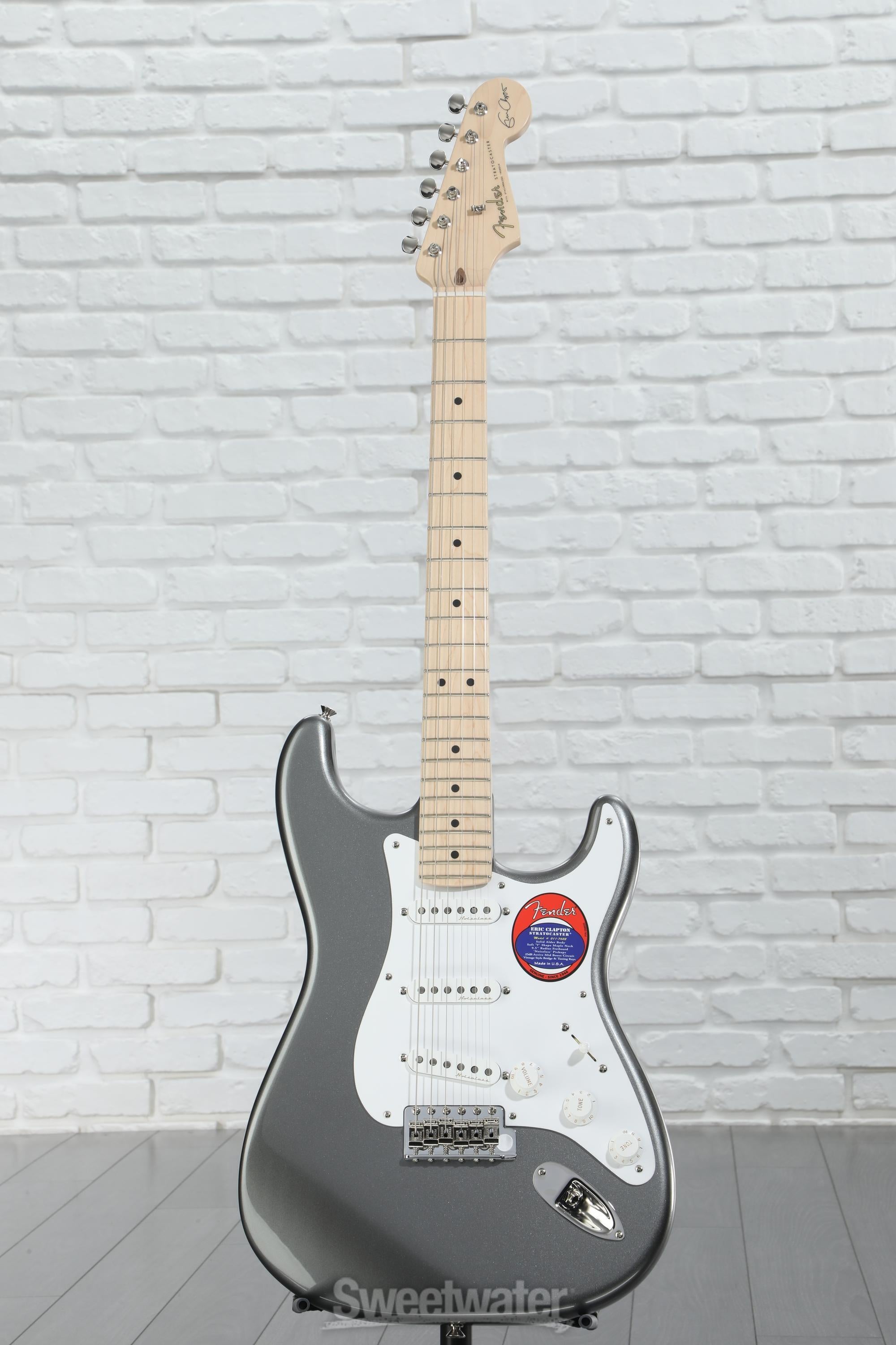 ギター Fender Eric Clapton Stratocaster Pewter Fender Eric Clapton Stratocaster - Pewter With Maple